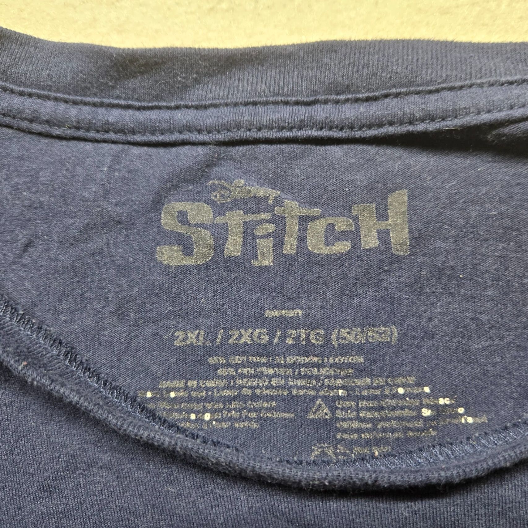 Disney Disney Stitch Graphic Shirt 2XL Mens Blue Cotton Size US XXL / EU 58 / 5 - 3 Thumbnail