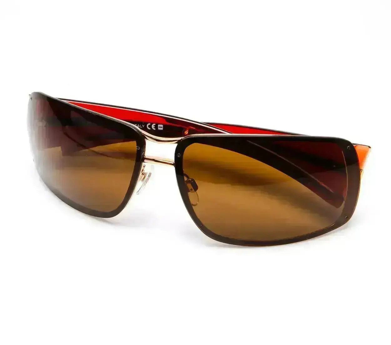 Chanel × Vintage CHANEL Sunglasses Rimless Rhinestone Shield CC Logo 4138 Size ONE SIZE - 3 Thumbnail
