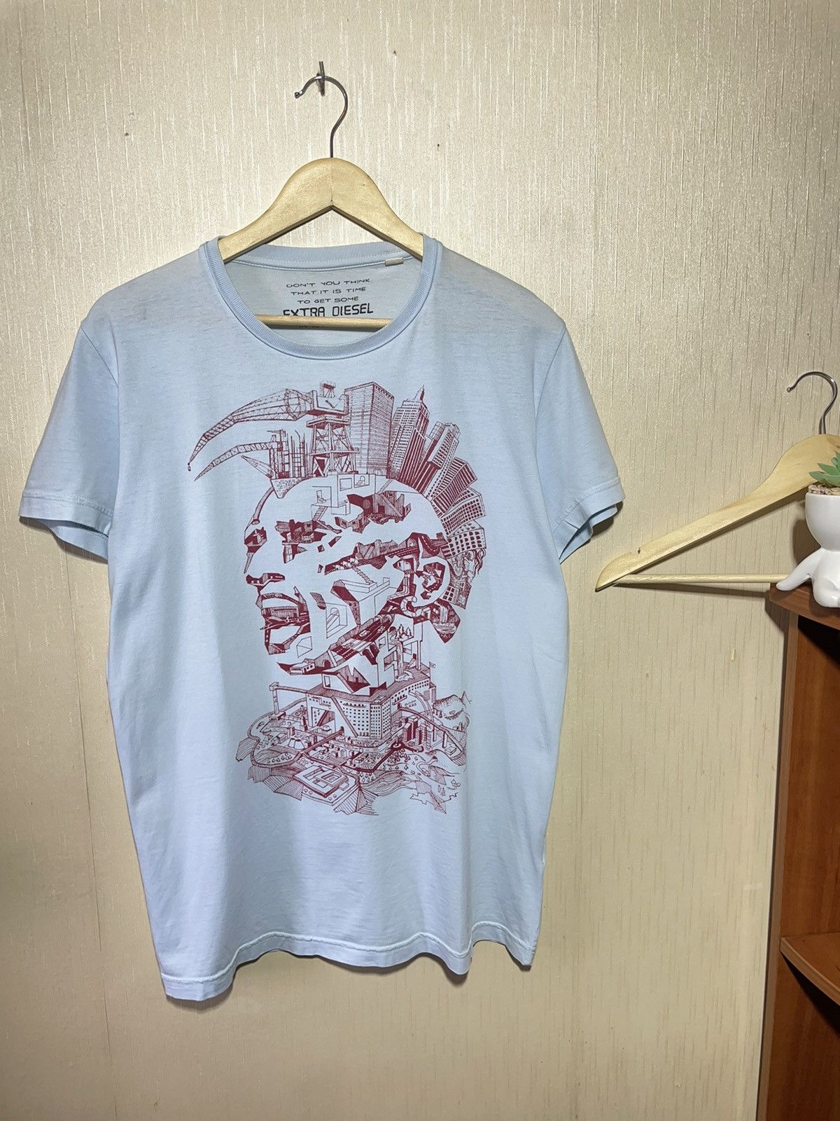 Diesel × Japanese Brand × Vintage Diesel vintage streetwear T shirt Size US L / EU 52-54 / 3 - 1 Thumbnail