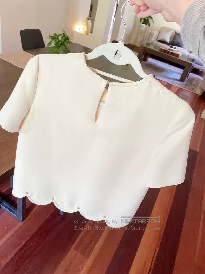 Valentino Valentino All silk wool orange top Size M / US 6-8 / IT 42-44 - 2 Thumbnail