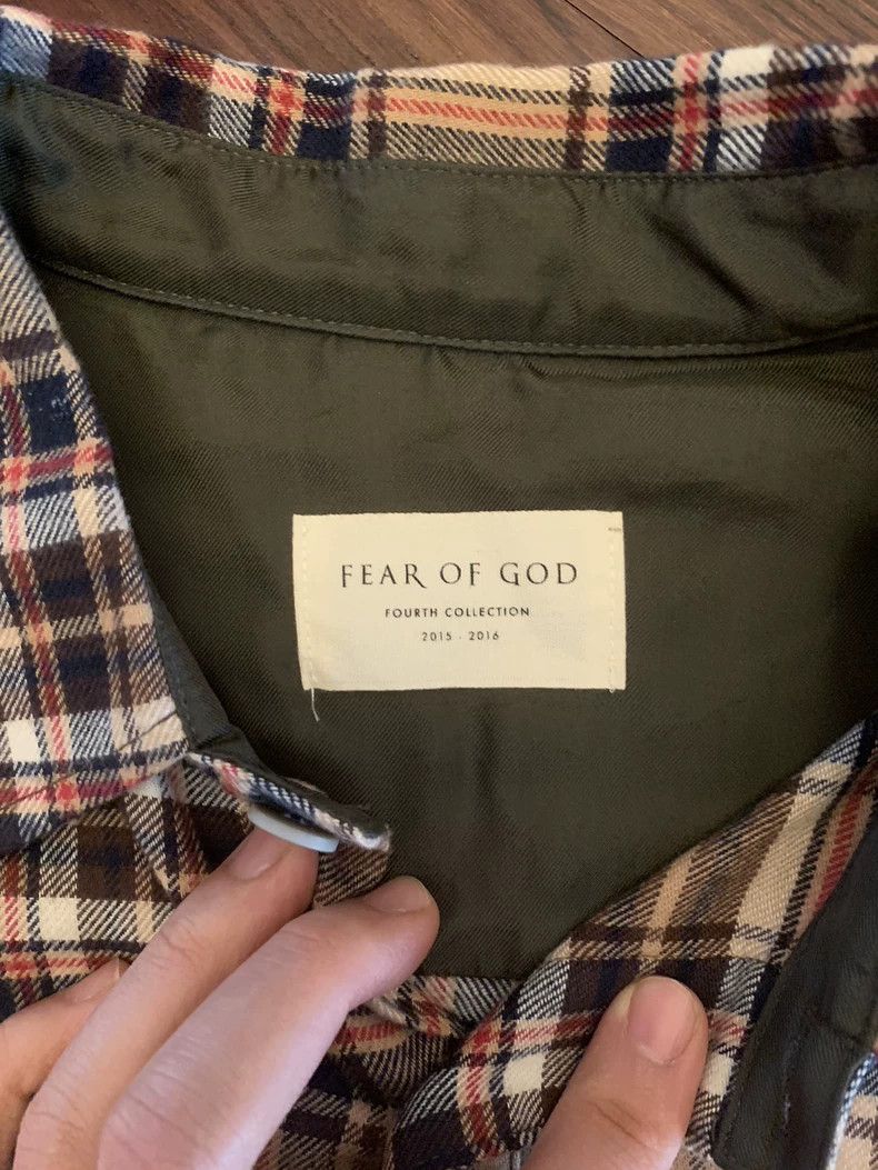 Fear of God Fear of God Plaid shirt with a shoulder Size US M / EU 48-50 / 2 - 6 Thumbnail