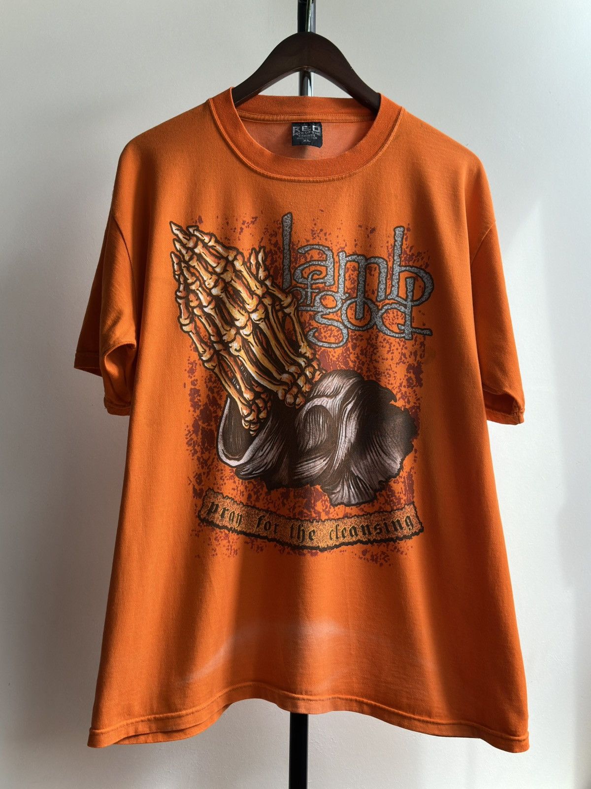 Band Tees × Vintage VINTAGE Y2K LAMB OF GOD METAL BAND TEE Size US XL / EU 56 / 4 - 1 Thumbnail