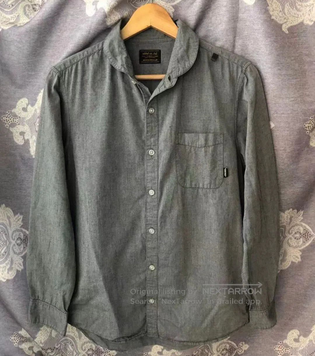 Neighborhood neighborhood unique collar long sleeve shirt. Size US L / EU 52-54 / 3 - 1 Thumbnail