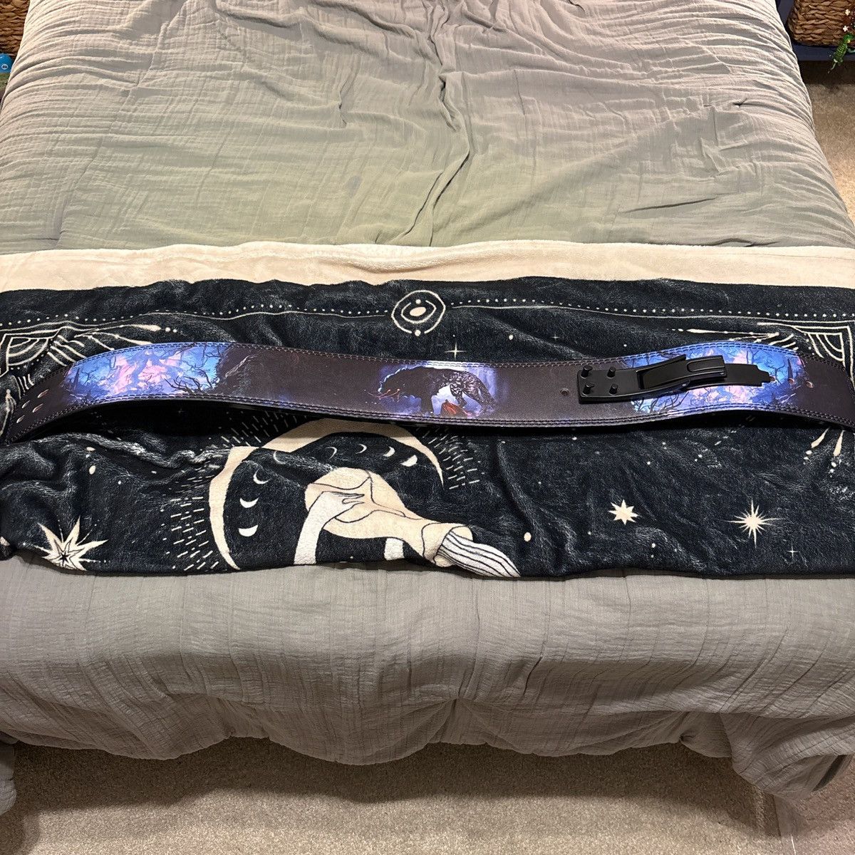 Other Black Katamu belt with unique design Size ONE SIZE - 1 Thumbnail