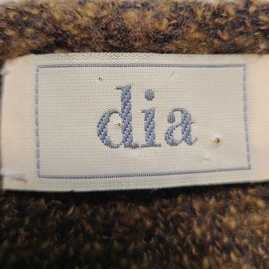 Vintage Brown Knit Sweater with Pockets Women's Oversize S USA 2597 Size S / US 4 / IT 40 - 3 Thumbnail