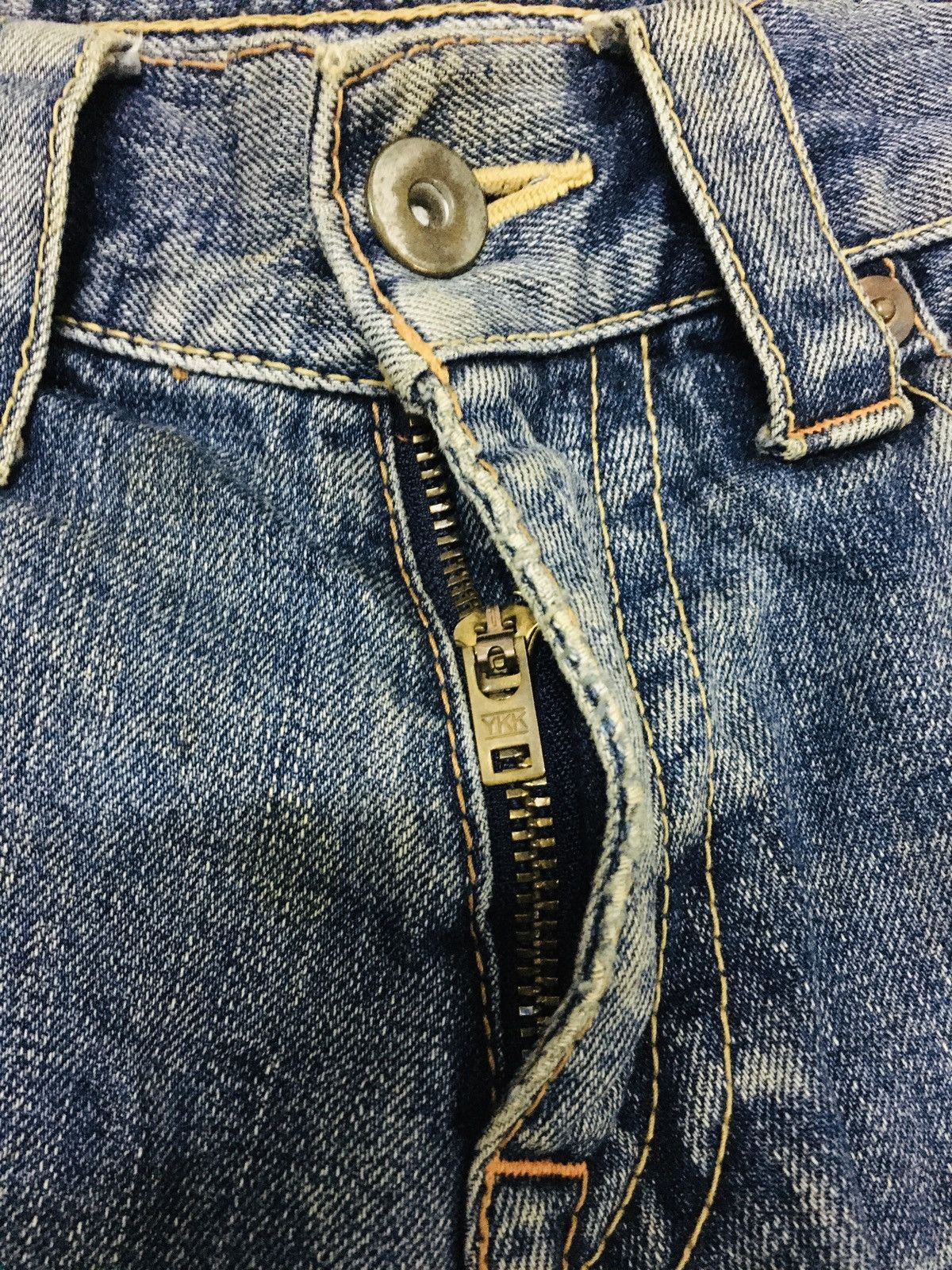 Japanese Brand Unbranded Distressed Flare Jeans (Y01) Size US 33 - 11 Thumbnail