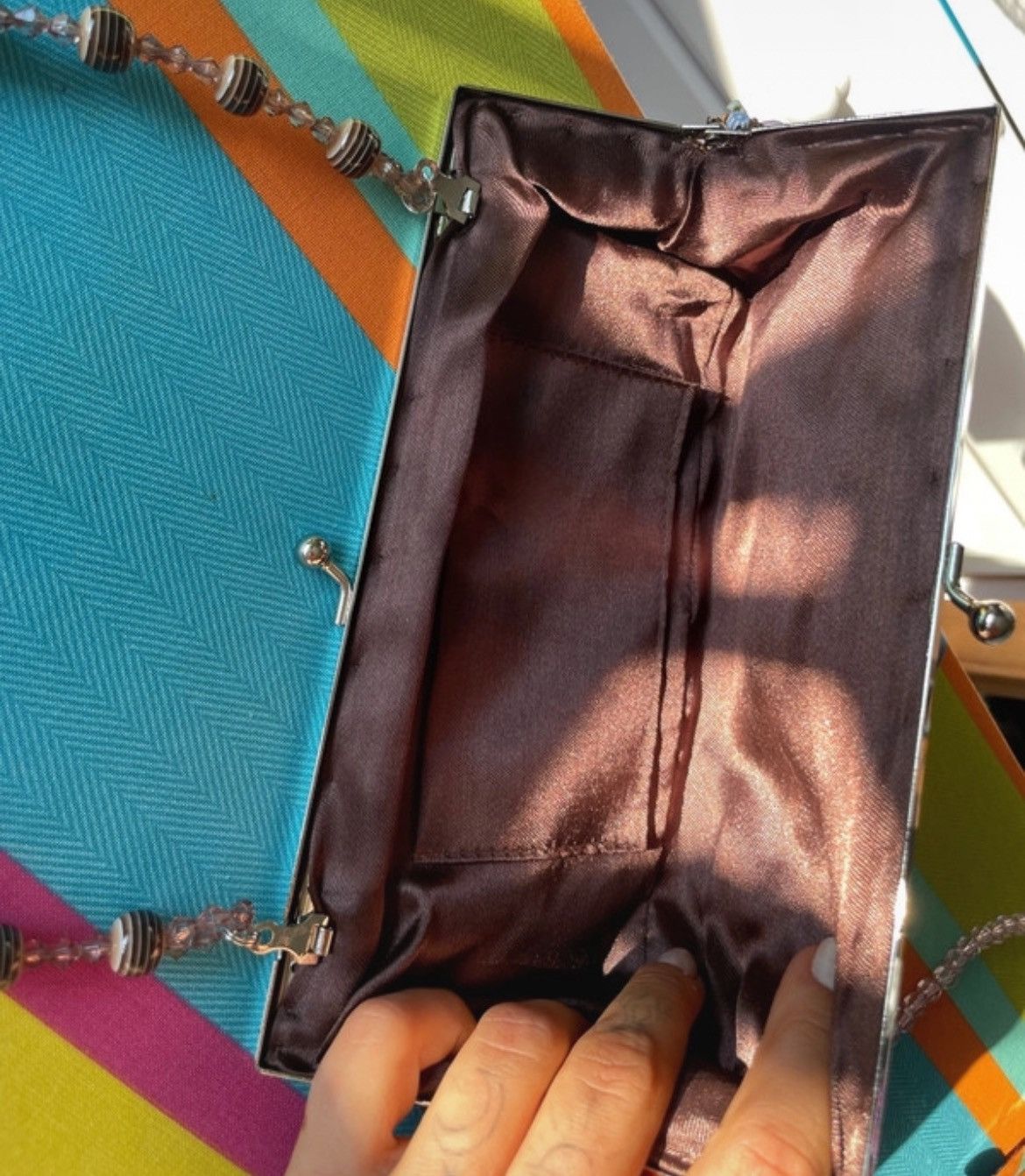 Vintage Small Mini Bag Vintage Decorated Bling Size ONE SIZE - 7 Thumbnail