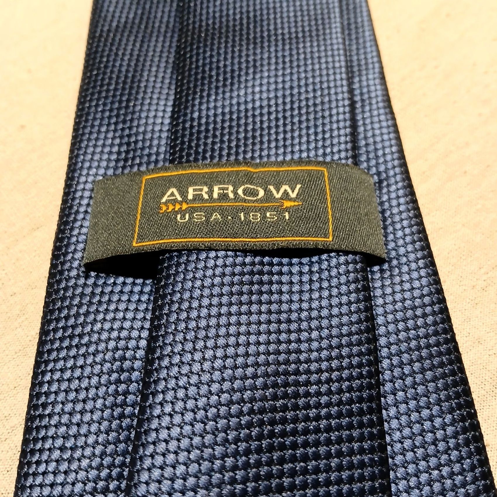 Arrow Arrow Tie For Men Solid Blue 100% Polyester 58" x 3.25" Tie Mens Blue Pattern Vintage? No. Size ONE SIZE - 4 Thumbnail