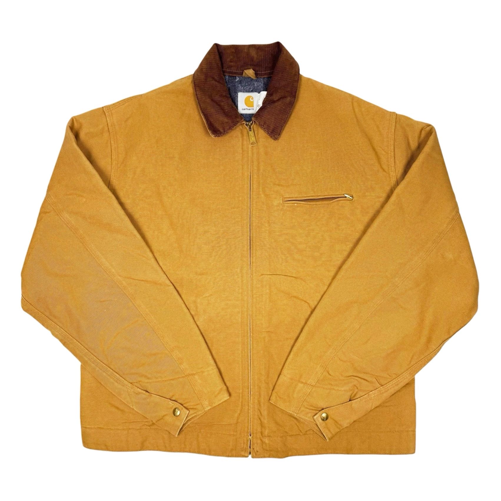 Carhartt VINTAGE Carhartt Detroit J01 Jacket Brown Blanket Lined Size 50 Tall USA Workwear Jacket Mens Regular Long Zip Size US M / EU 48-50 / 2 - 2 Thumbnail