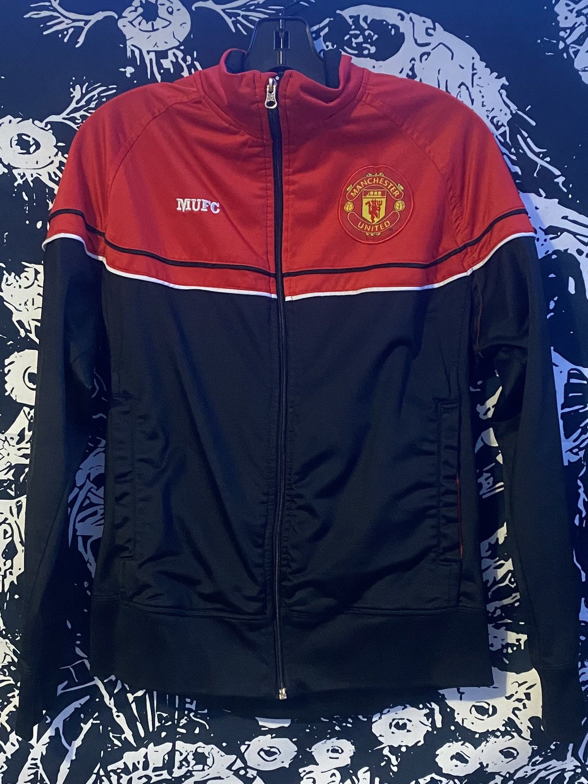 Other Manchester United FC Men's Black and Red Windbreaker Mens S Size US S / EU 44-46 / 1 - 1 Thumbnail