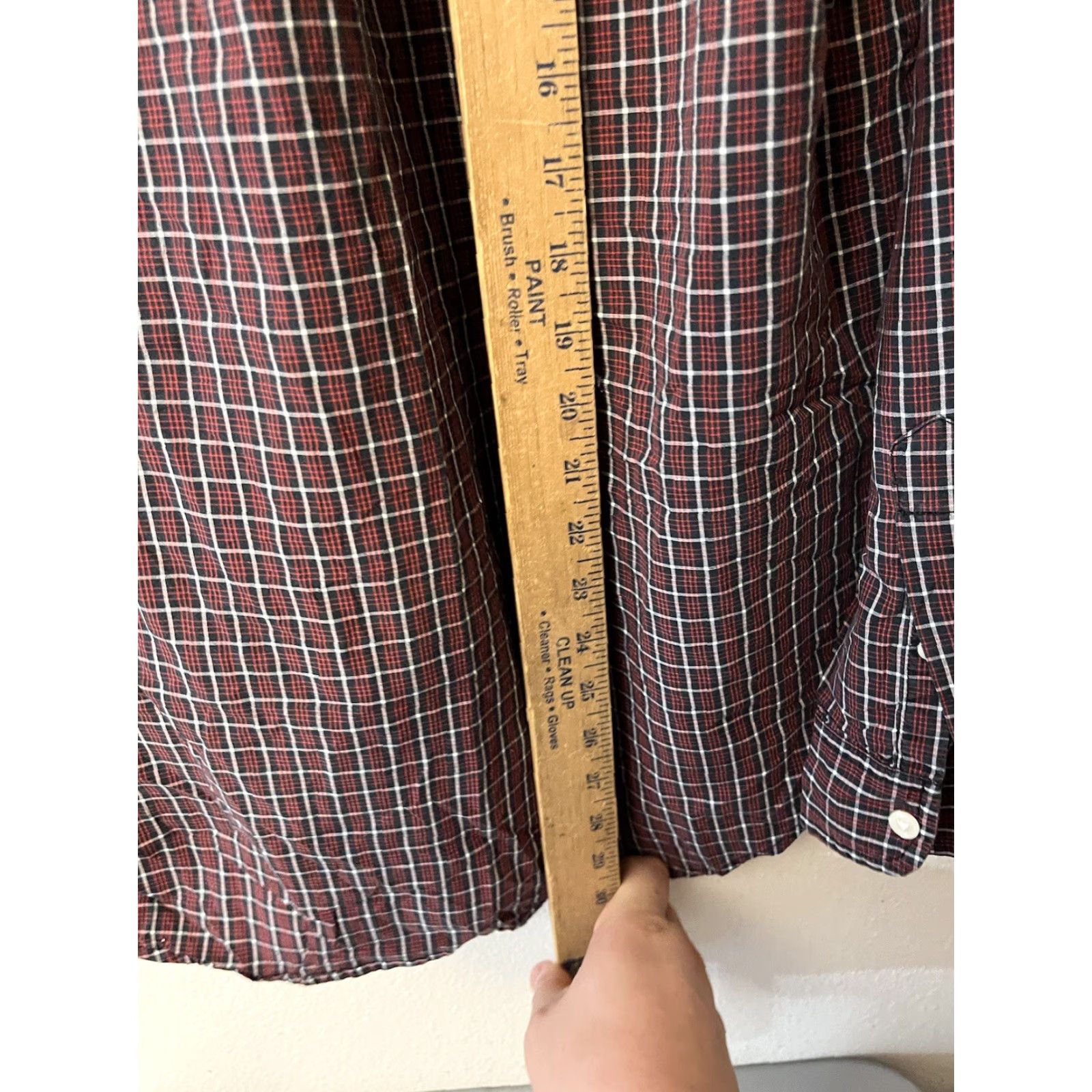 Ralph Lauren Ralph Lauren Jeans Company Mens Shirt Button-Down Plaid Cotton Casual Red Black Size M Size US M / EU 48-50 / 2 - 4 Thumbnail
