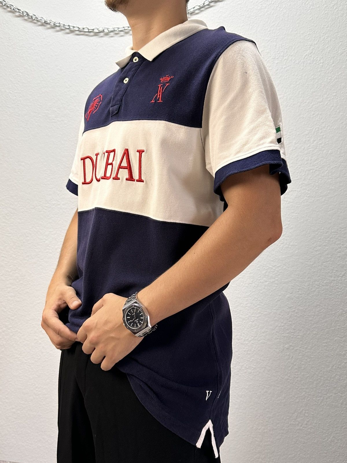 Polo Ralph Lauren × Vintage Vintage Y2K T-shirt Dubai Polo Ralph Lauren drip centre logo Size US M / EU 48-50 / 2 - 3 Thumbnail