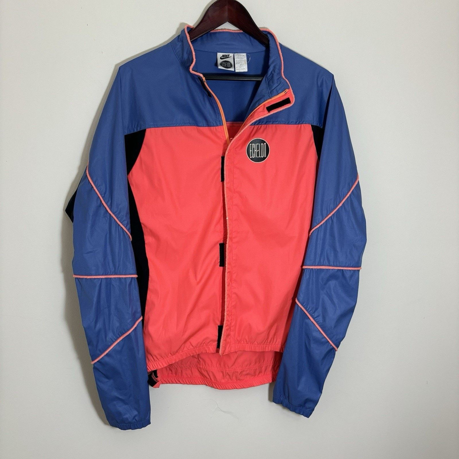 Nike Vintage Nike Echelon Windbreaker Jacket 80s Full Zip Wmns L Size L / US 10 / IT 46 - 1 Thumbnail