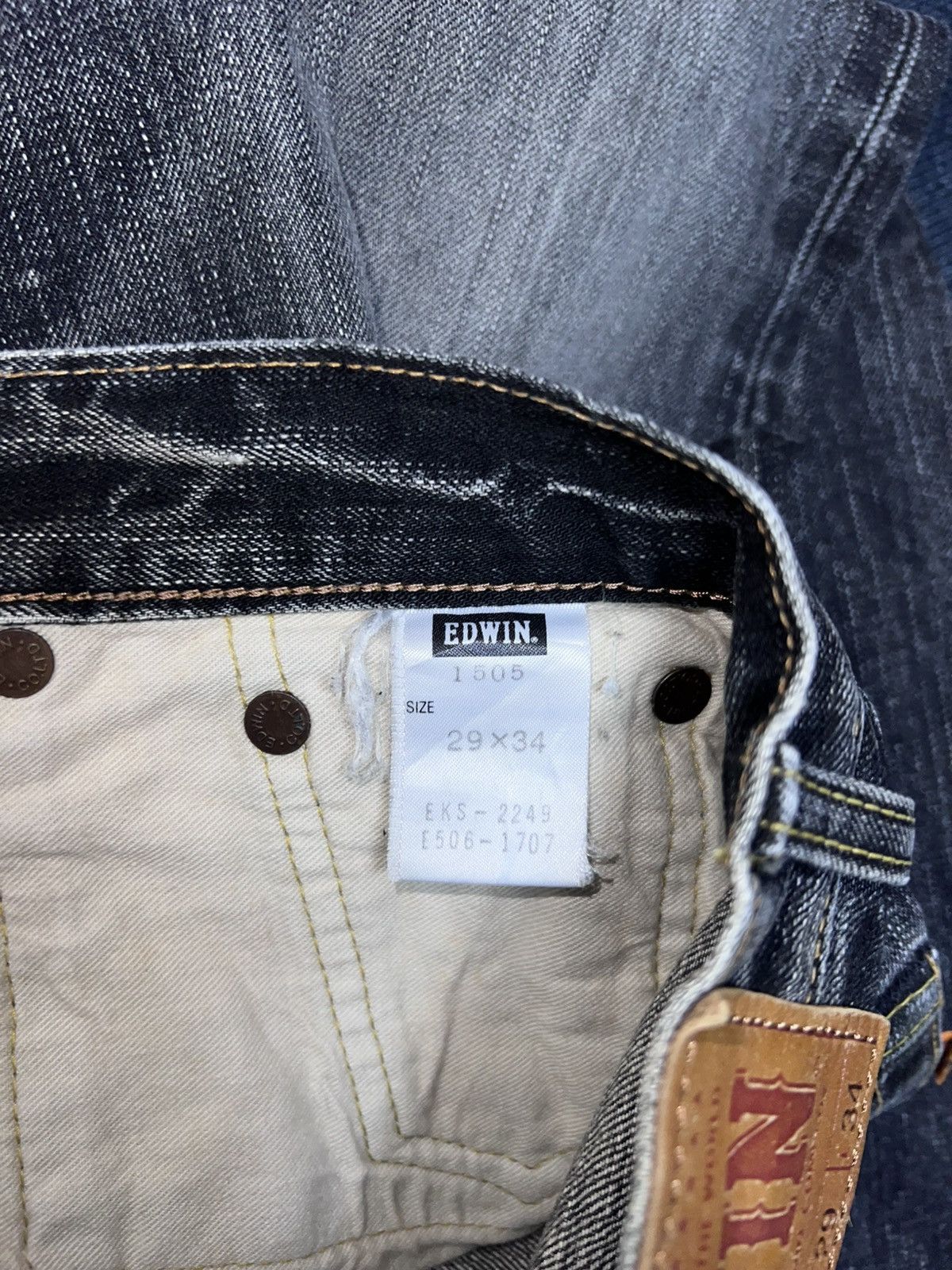 Edwin Edwin 505Z Black Jeans Size US 29 - 4 Thumbnail