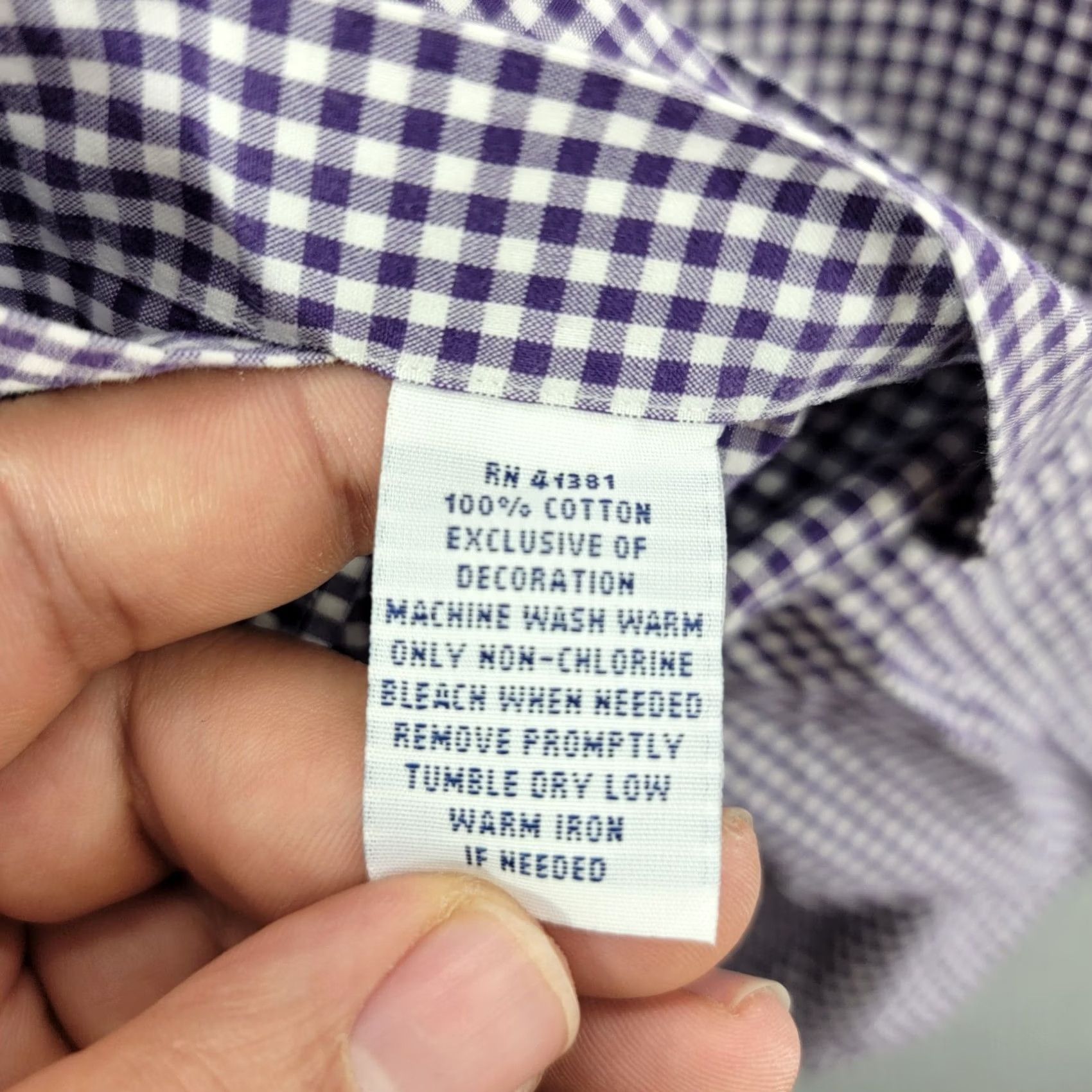 Polo Ralph Lauren Polo Ralph Lauren shirt Mens XL Purple White Check Western casual button up Size US XL / EU 56 / 4 - 5 Thumbnail