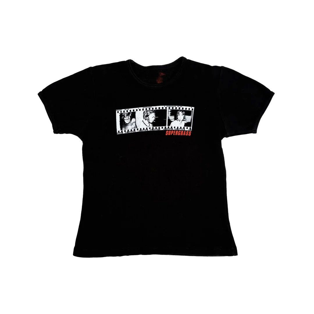 Band Tees × Vintage Supergrass 1999 Vintage Band Concert Tour Girl Top T-Shirt Size S / US 4 / IT 40 - 1 Thumbnail