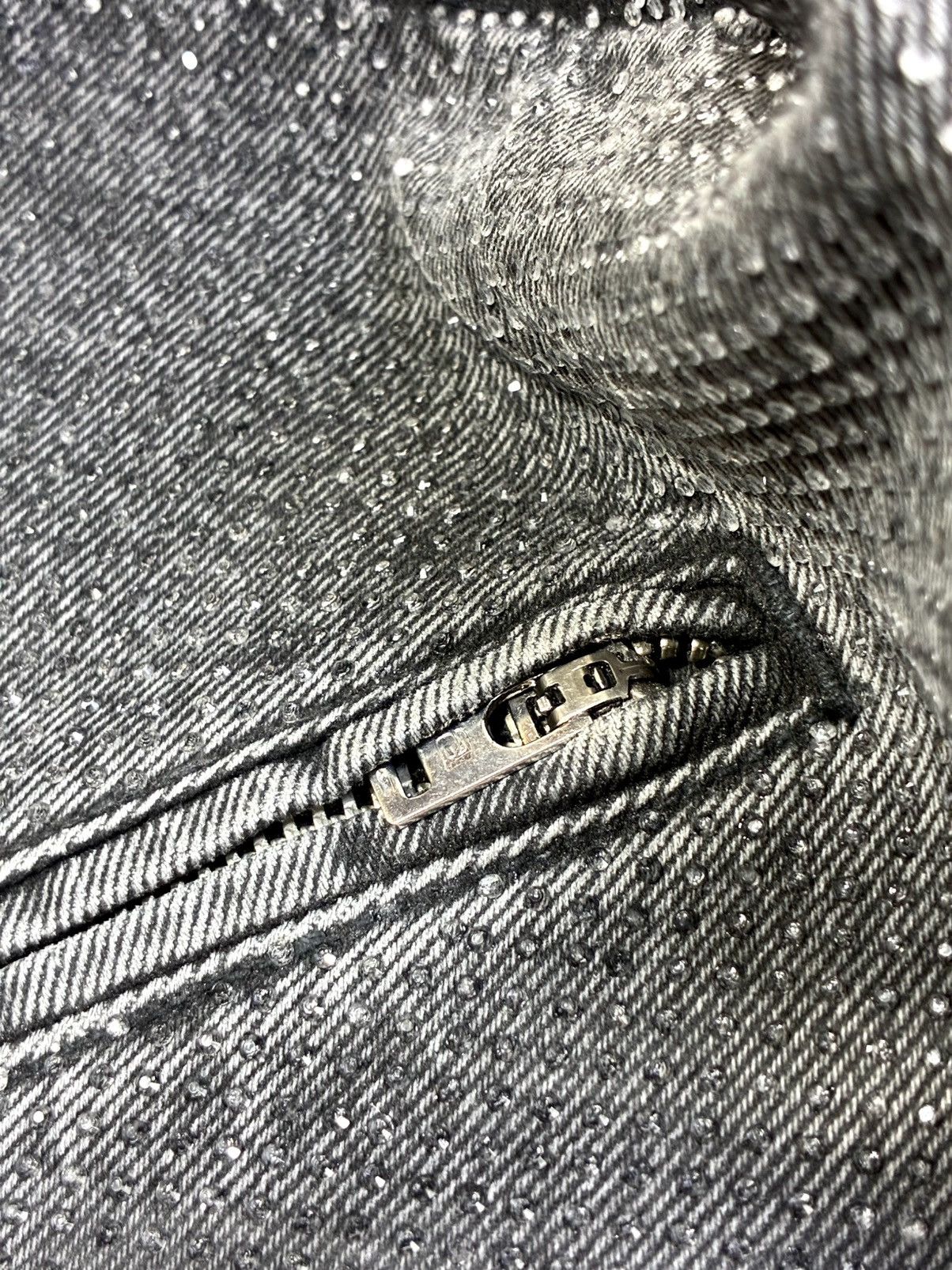 Alexander Wang Alexander Wang Hotfix Crystal Moto Jeans Pants Black Grey 28 Size 28" / US 6 / IT 42 - 17 Thumbnail