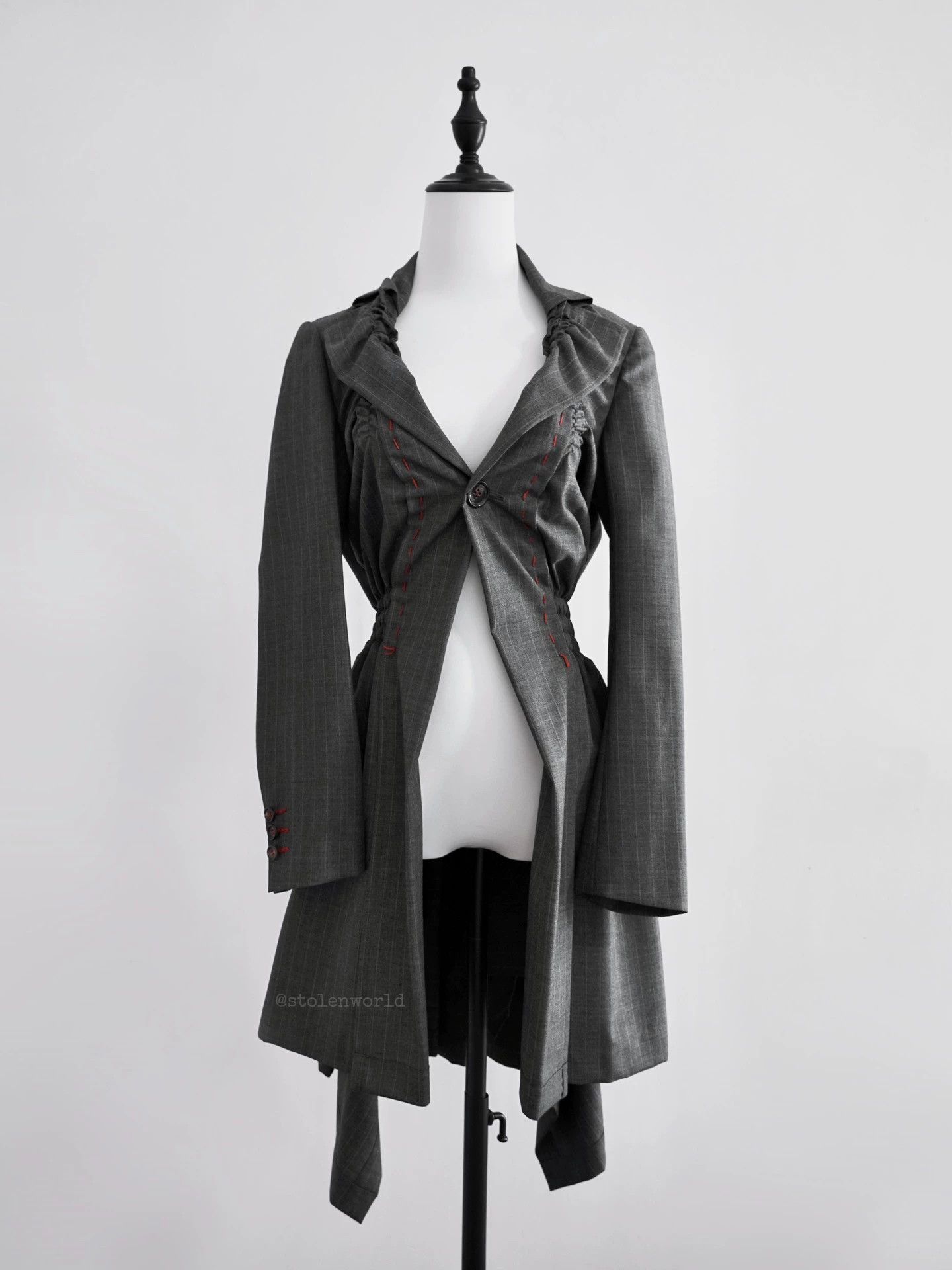 Comme des Garcons Comme des Garçons Pleated Wool Swallowtail Suit w/ S Size S / US 4 / IT 40 - 5 Thumbnail