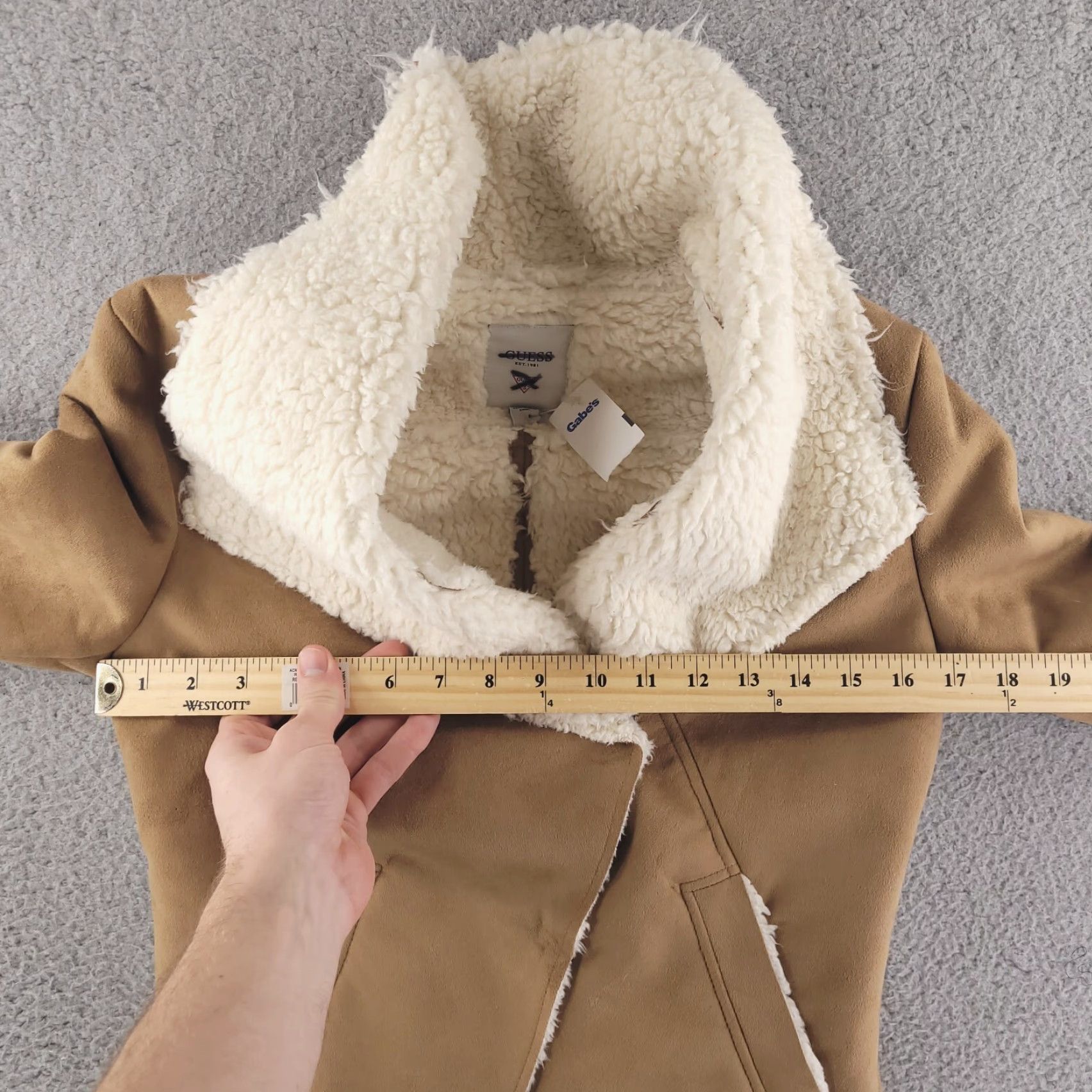 Guess VINTAGE Guess Jacket Womens XS Faux Suede Sherpa Jacket Size XS / US 0-2 / IT 36-38 - 7 Thumbnail
