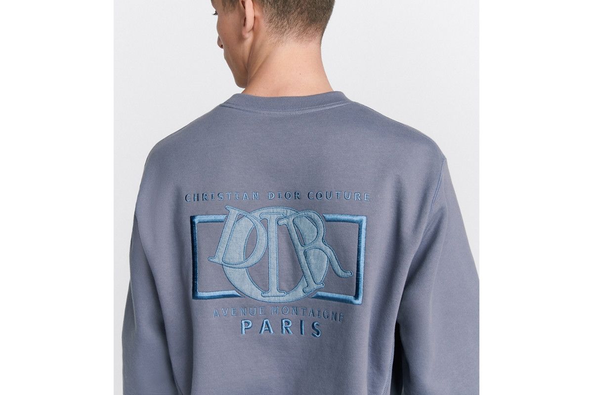 Dior o1bcso1str0226 Charm Relaxed-Fit Sweatshirt in Grey Size US S / EU 44-46 / 1 - 6 Thumbnail