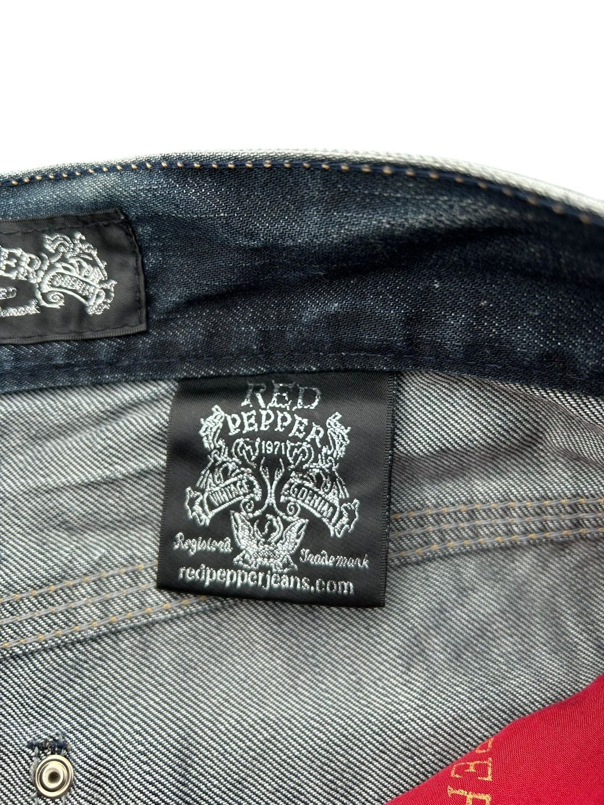 Kapital RED PEPPER JAPANESE DISTRESSED DENIM JEANS Size US 34 / EU 50 - 9 Thumbnail