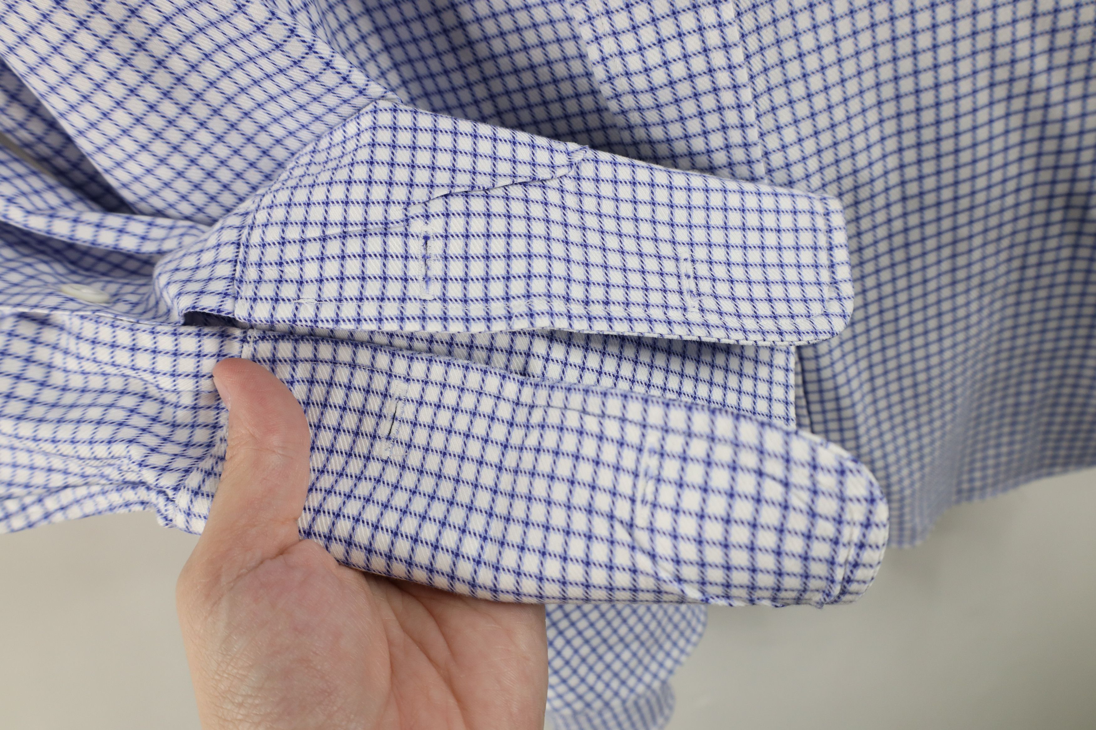 Vintage Vintage 90s Burberrys Burberry French Cuff Button Shirt USA Size US M / EU 48-50 / 2 - 5 Thumbnail