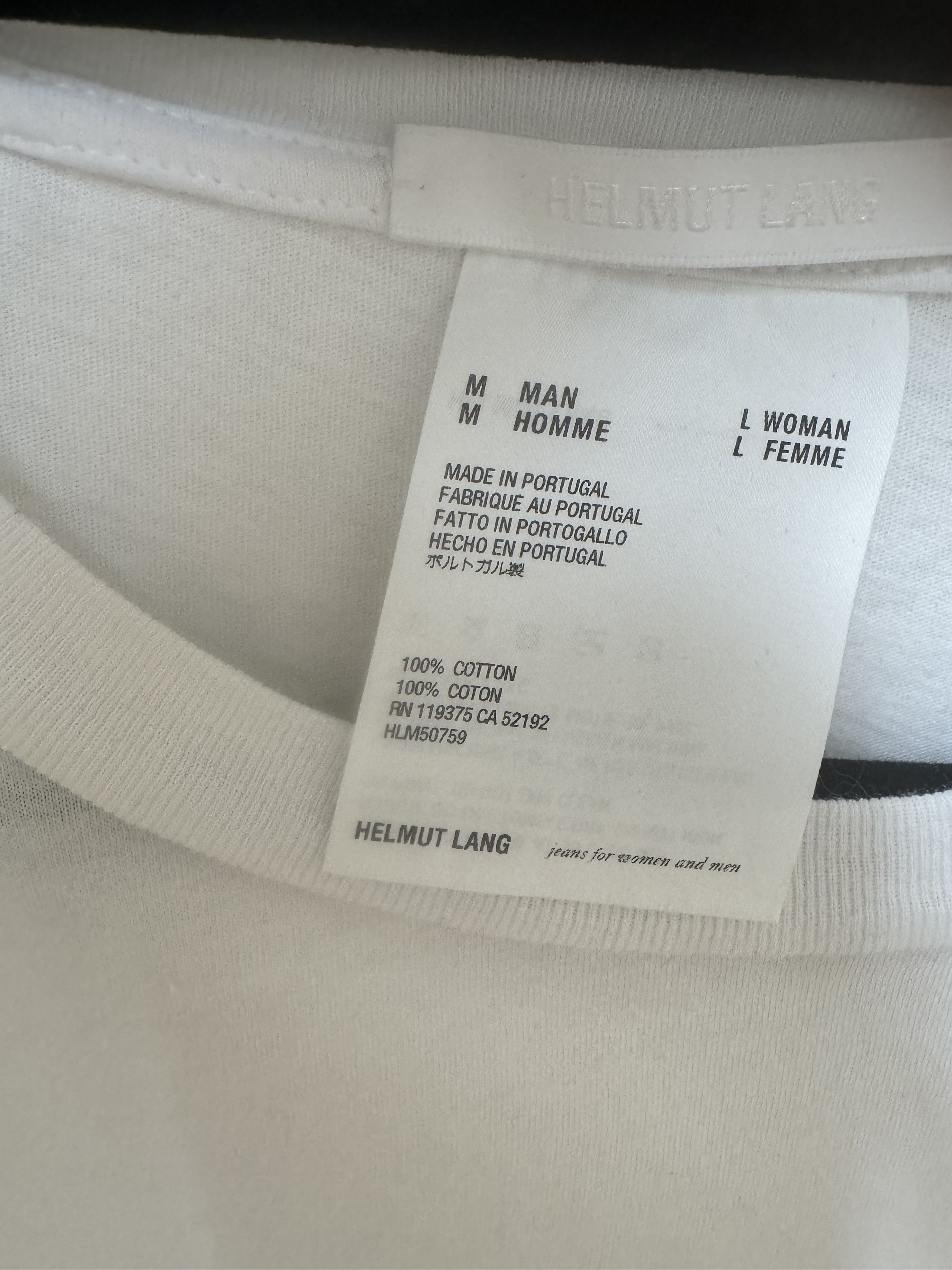 Helmut Lang Helmut Lang Logo T-Shirt Size L / US 10 / IT 46 - 2 Thumbnail