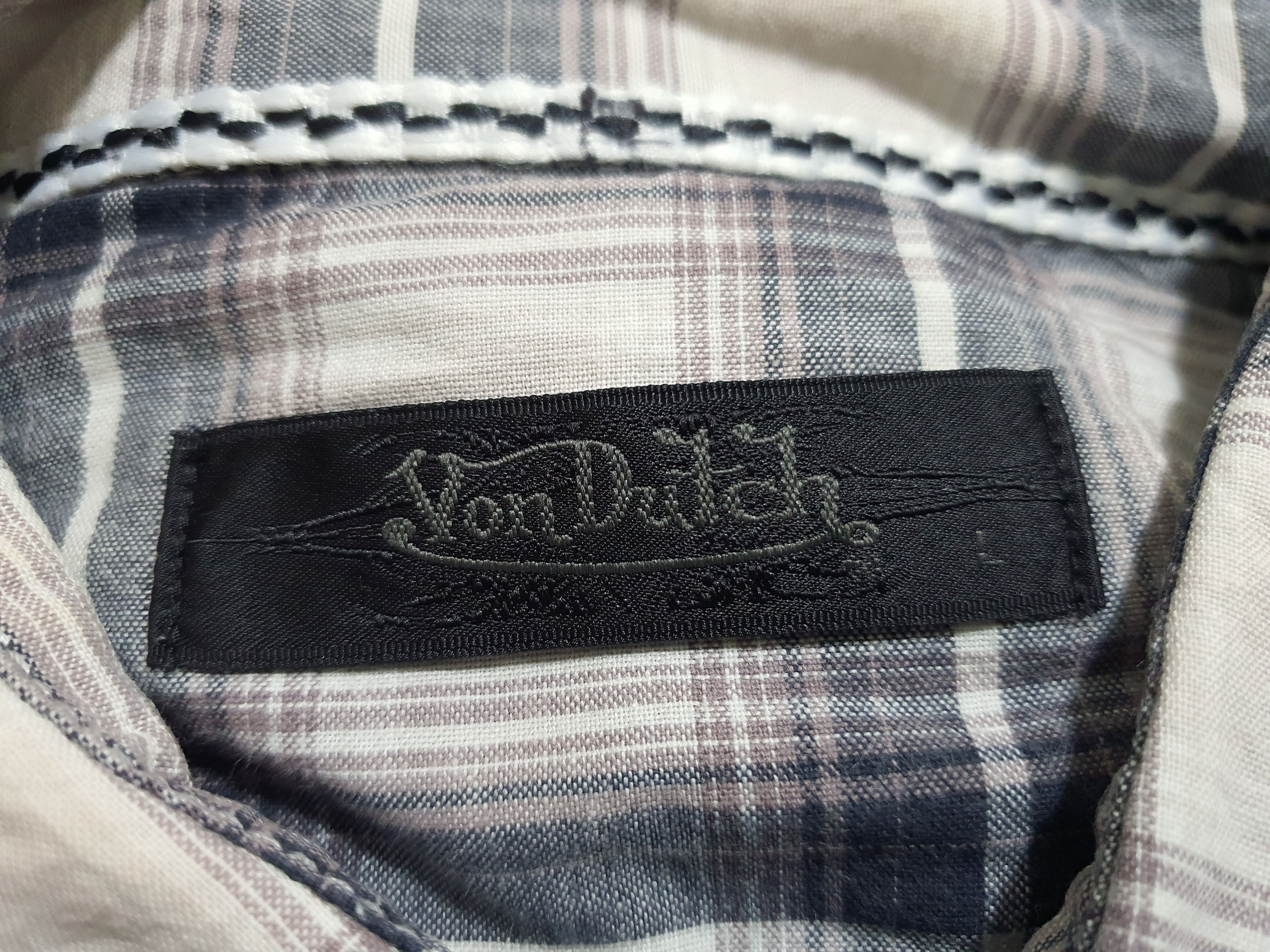 Designer × Von Dutch VON DUTCH 20.5/27.5 DESIGNED CHECKED SNAP BUTTON SHIRT Size US L / EU 52-54 / 3 - 4 Thumbnail