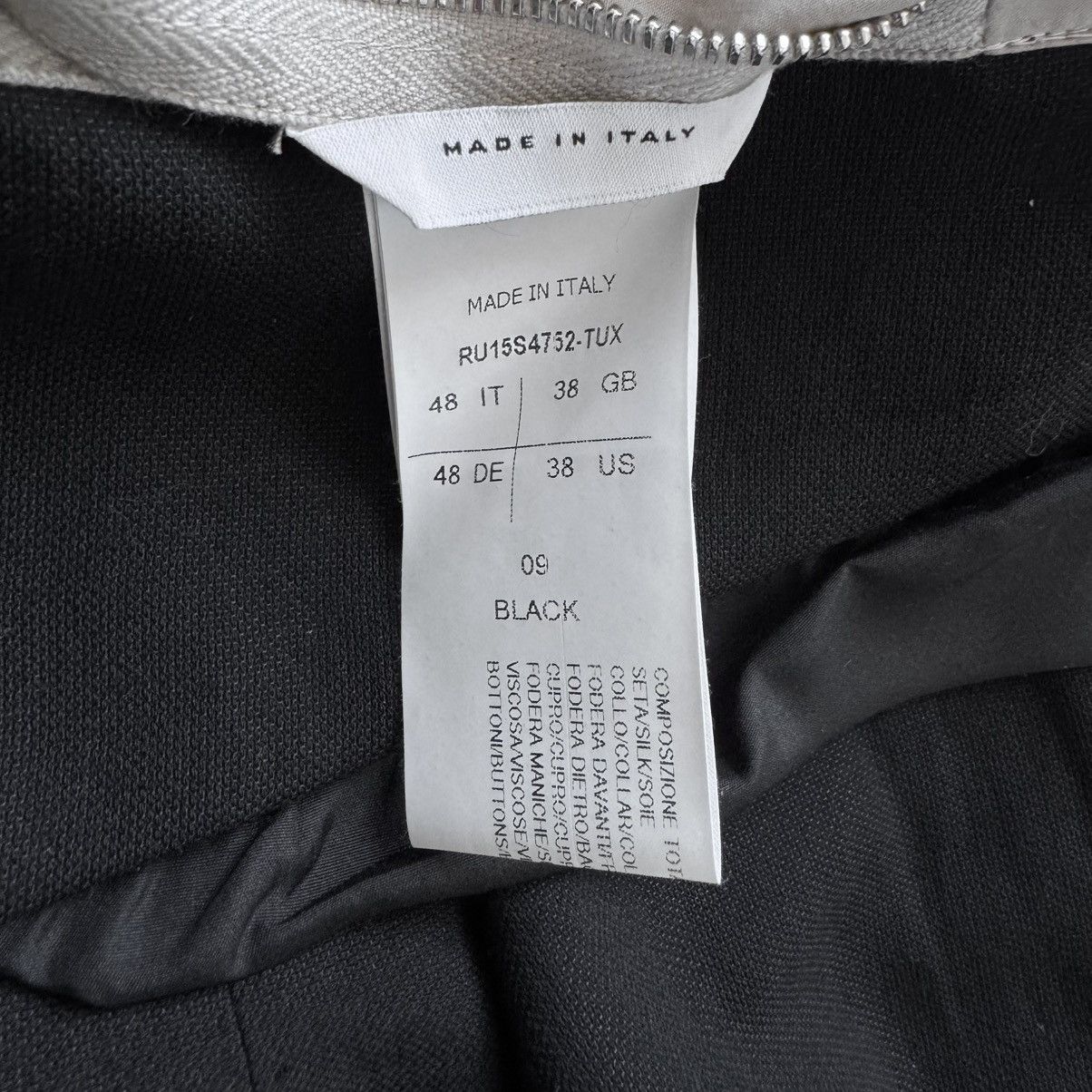 Rick Owens Rick Owens SS2015 Black Wool Silk Shawl Collar Blazer Jacket Size US M / EU 48-50 / 2 - 11 Thumbnail