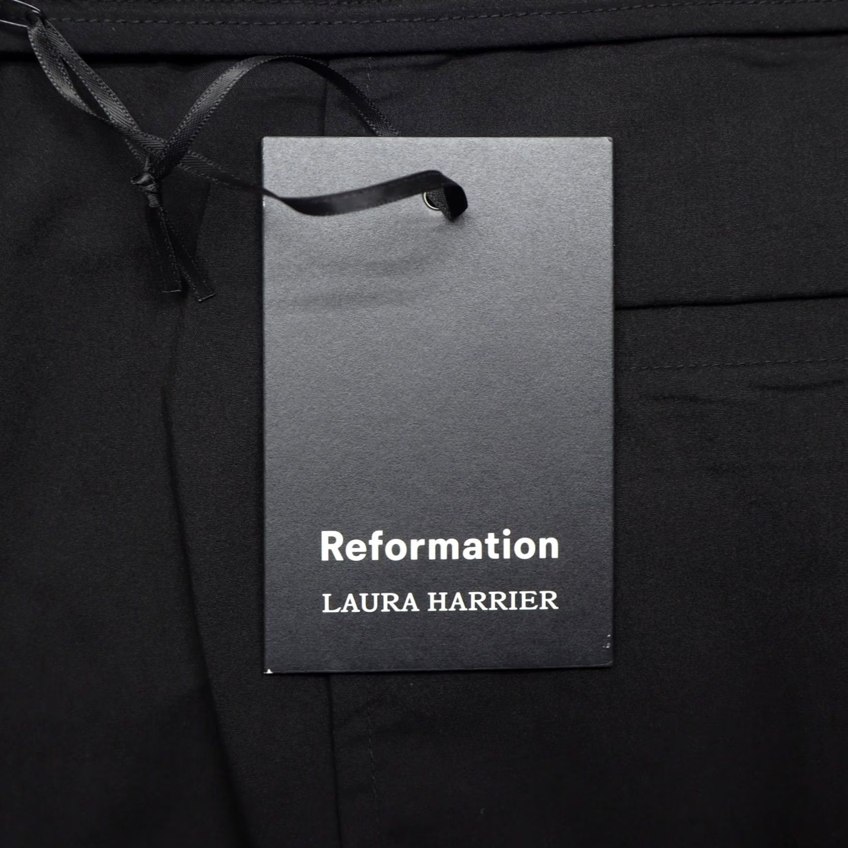 Reformation Reformation x Laura Harrier Women's Danielle Oversized Trousers Black Sz 12 NEW Size 34" / US 12 / IT 48 - 6 Thumbnail