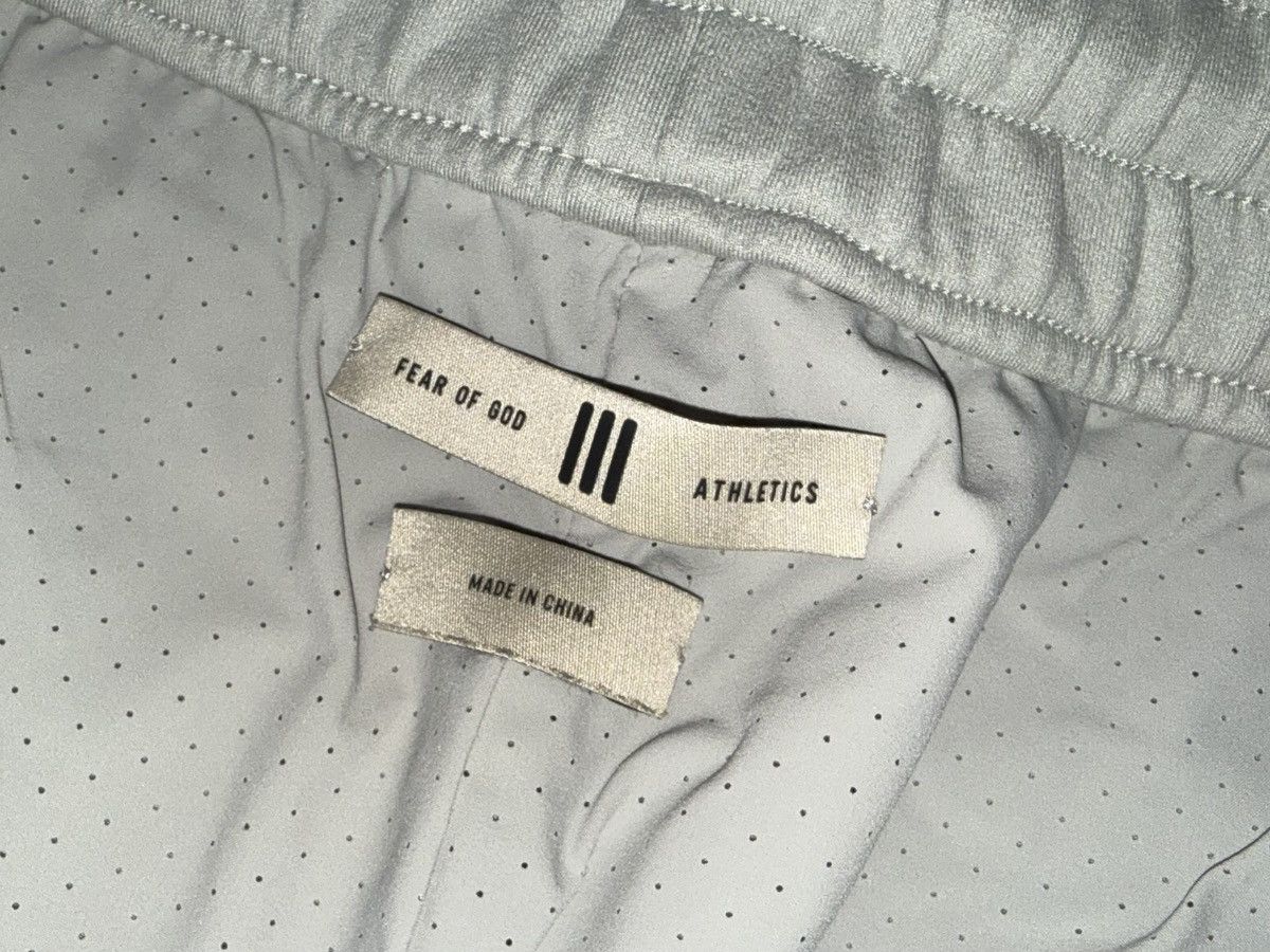 Fear Of God Athletics X Adidas Gray Striped Sweatpants Sz L
