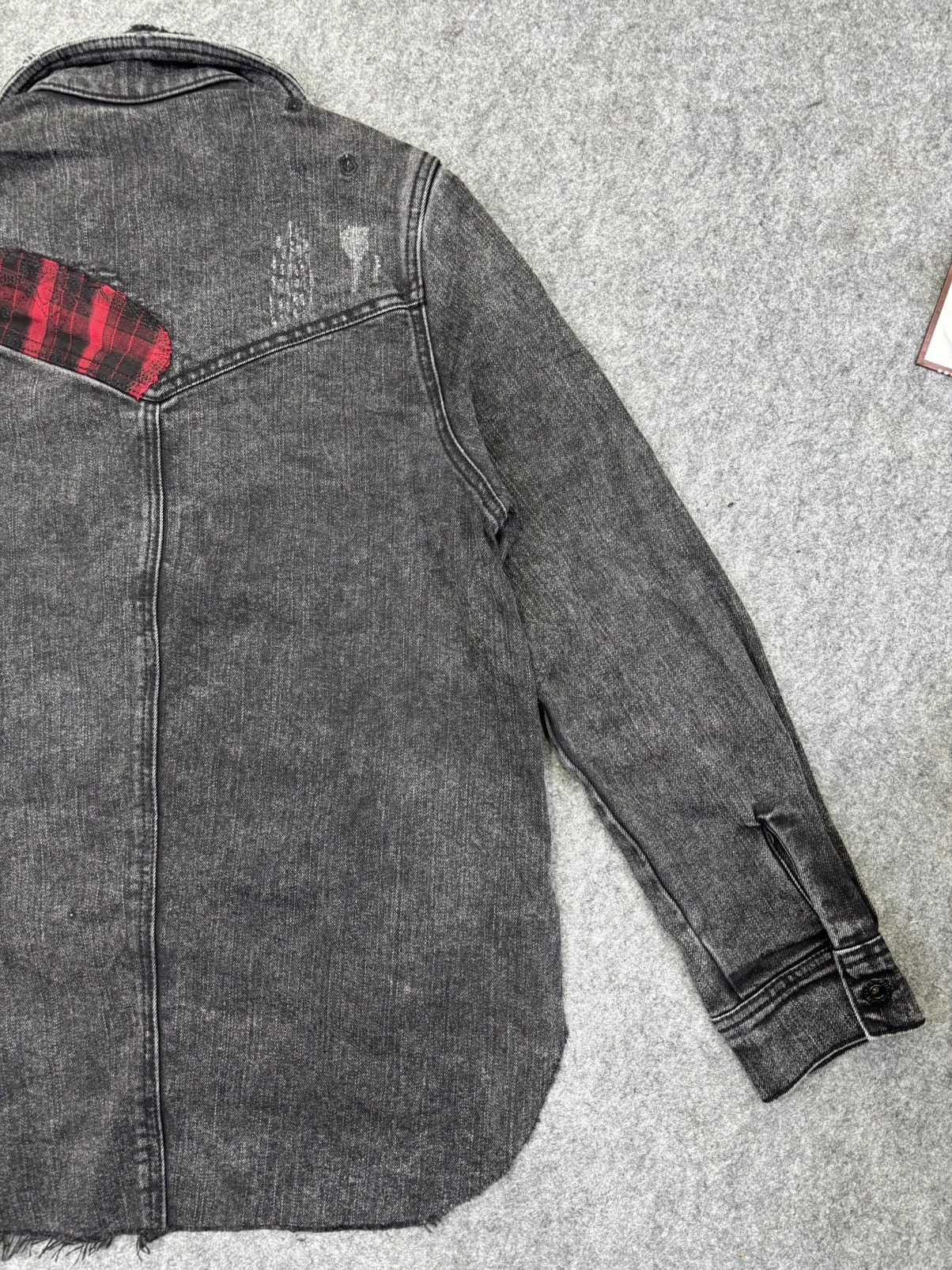 Other 💥Designer Style💥Tankus Distresed Patchwork Denim Jacket F934 Size US S / EU 44-46 / 1 - 11 Thumbnail