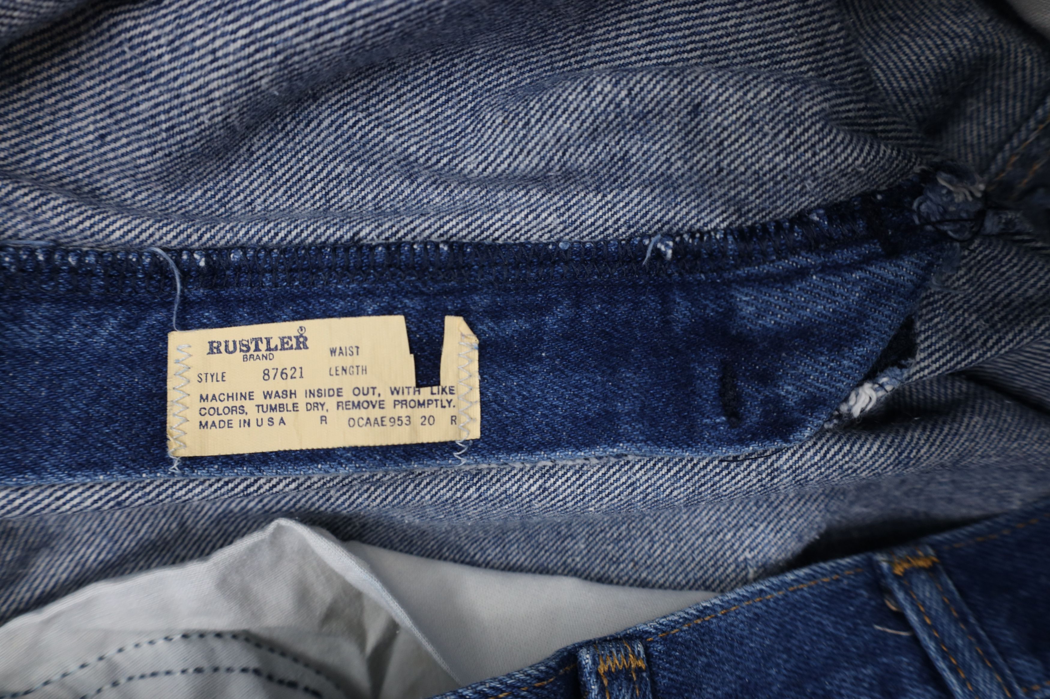 Vintage Vintage 70s 80s Streetwear Straight Leg Denim Jeans Blue USA Size US 34 / EU 50 - 9 Thumbnail