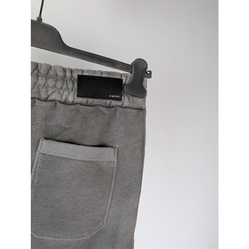 Amiri o1rshd1 Aged Puff Logo Sweatpants in Grey Size US 32 / EU 48 - 14 Thumbnail