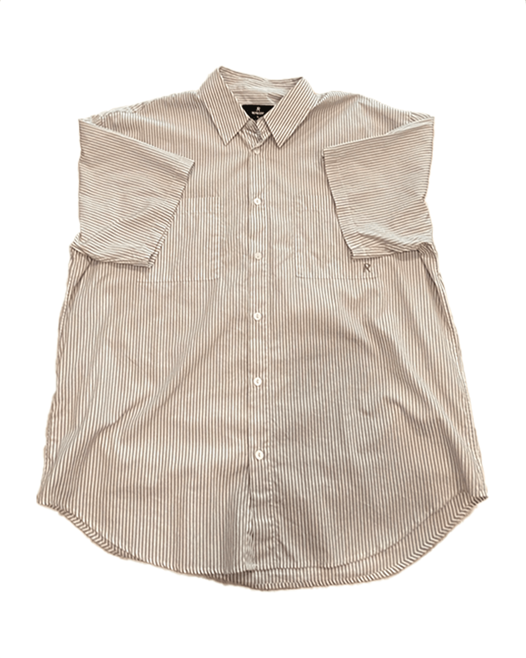 Represent Clo. Represent Short Sleeve Pinstripe Shirt Grey Size US XL / EU 56 / 4 - 2 Thumbnail