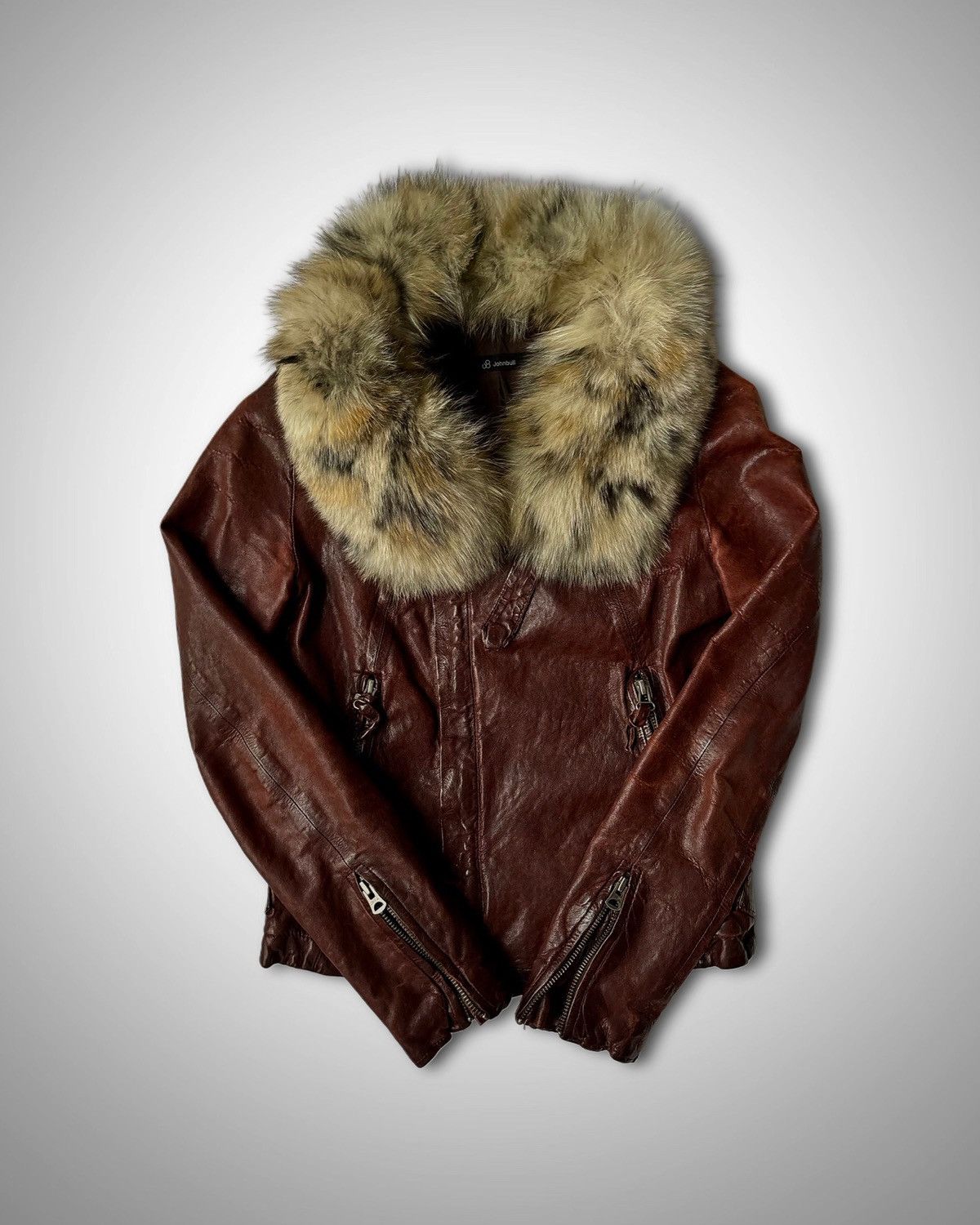 Johnbull John Bull Leather Jacket Size XS / US 0-2 / IT 36-38 - 1 Thumbnail