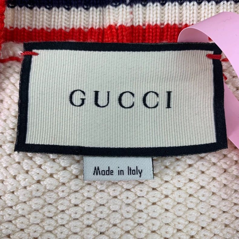 Gucci Gucci Size OS Color block striped logo jacquard hollow wool Size M / US 6-8 / IT 42-44 - 6 Thumbnail