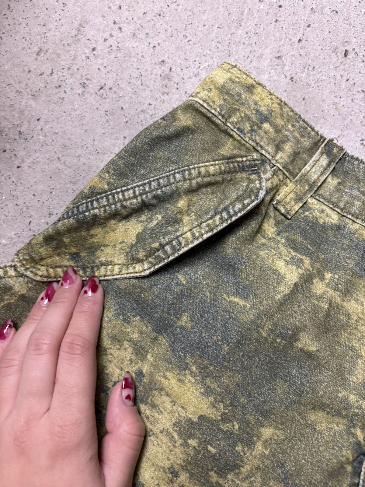 Asos × Vintage Vintage avant garde Camouflaged Military Cargo Pants Size 26" / US 2 / IT 38 - 4 Thumbnail