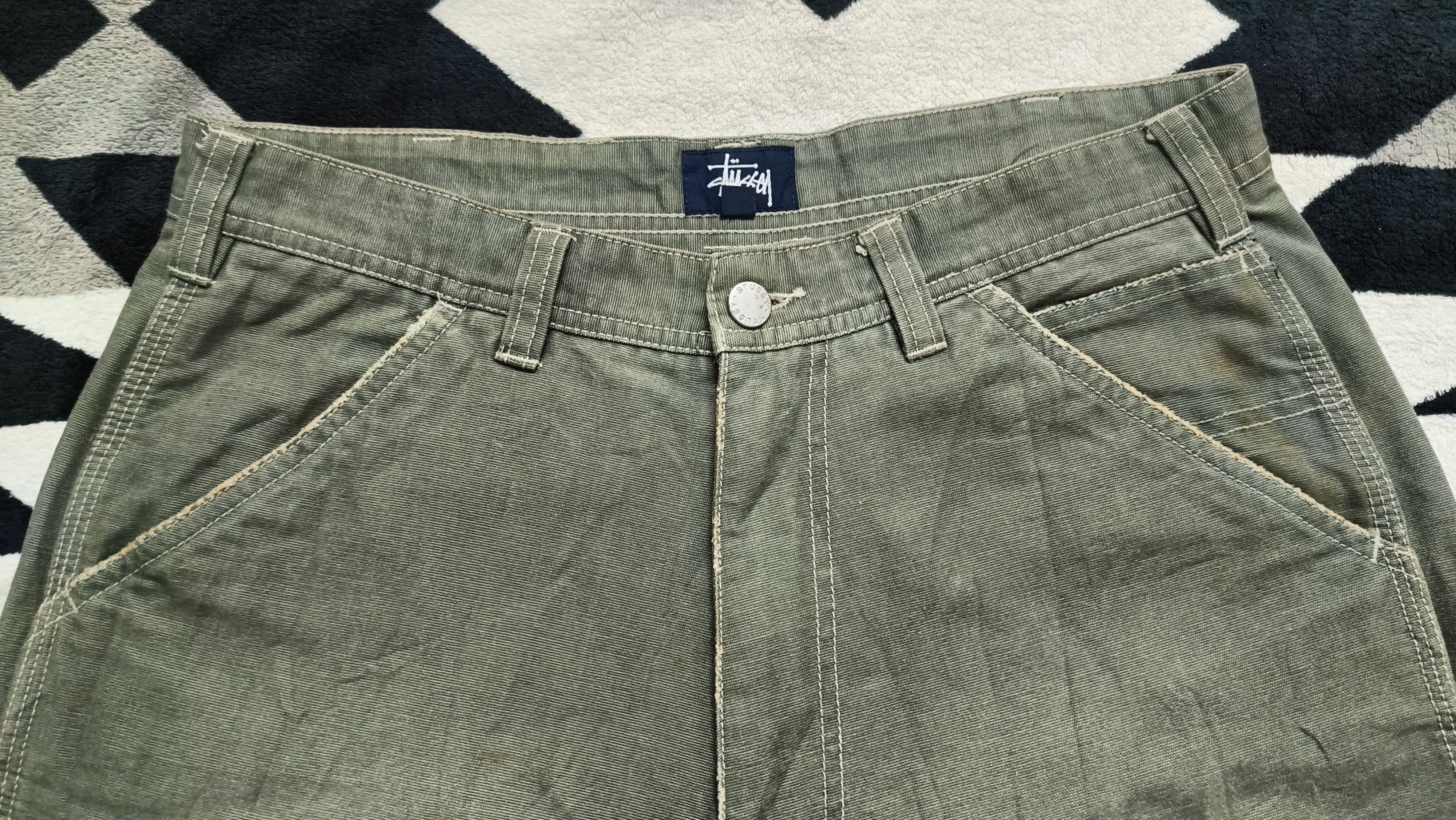 Stussy 🔥🔥 Rare Stussy Carpenters Army Green Pant Size US 32 / EU 48 - 3 Thumbnail