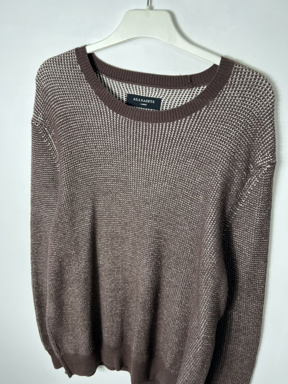 Allsaints Vintage streetwear designer Allsaints Crew Neck Sweater Size US L / EU 52-54 / 3 - 2 Thumbnail