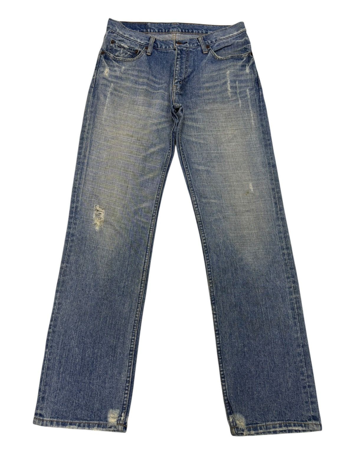 Kapital 🔥LEVIS Y2K REGULAR FIT DISTRESSED DENIM JEANS Size US 32 / EU 48 - 1 Thumbnail