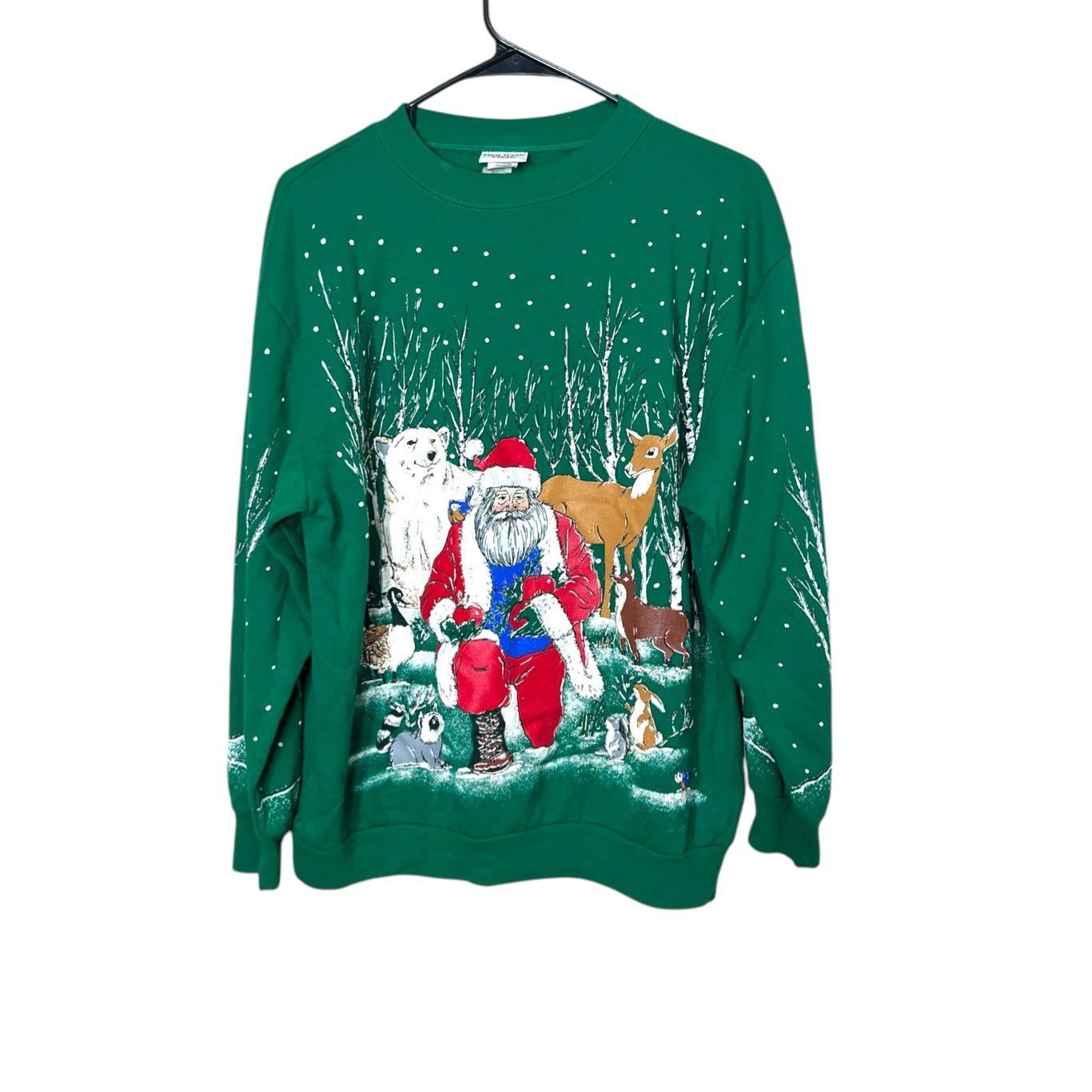 Other Vintage Holiday Time Santa Claus Winter Forest Crewneck Size Size M / US 6-8 / IT 42-44 - 1 Thumbnail
