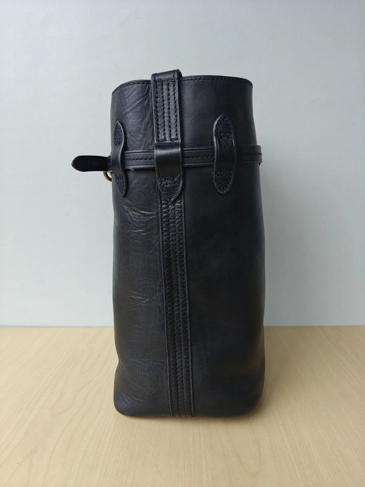Polo Ralph Lauren Polo Ralph Lauren Bellport Leather Large Bucket Bag FTP 0009 Size ONE SIZE - 2 Thumbnail