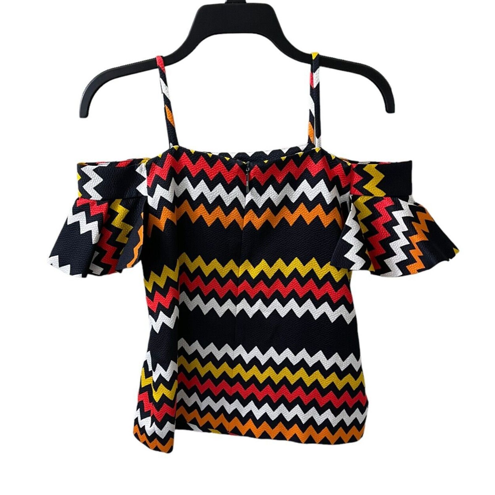 MSGM MSGM Women's Off Shoulder Blouse Black Colorful Size Small Size S / US 4 / IT 40 - 5 Thumbnail