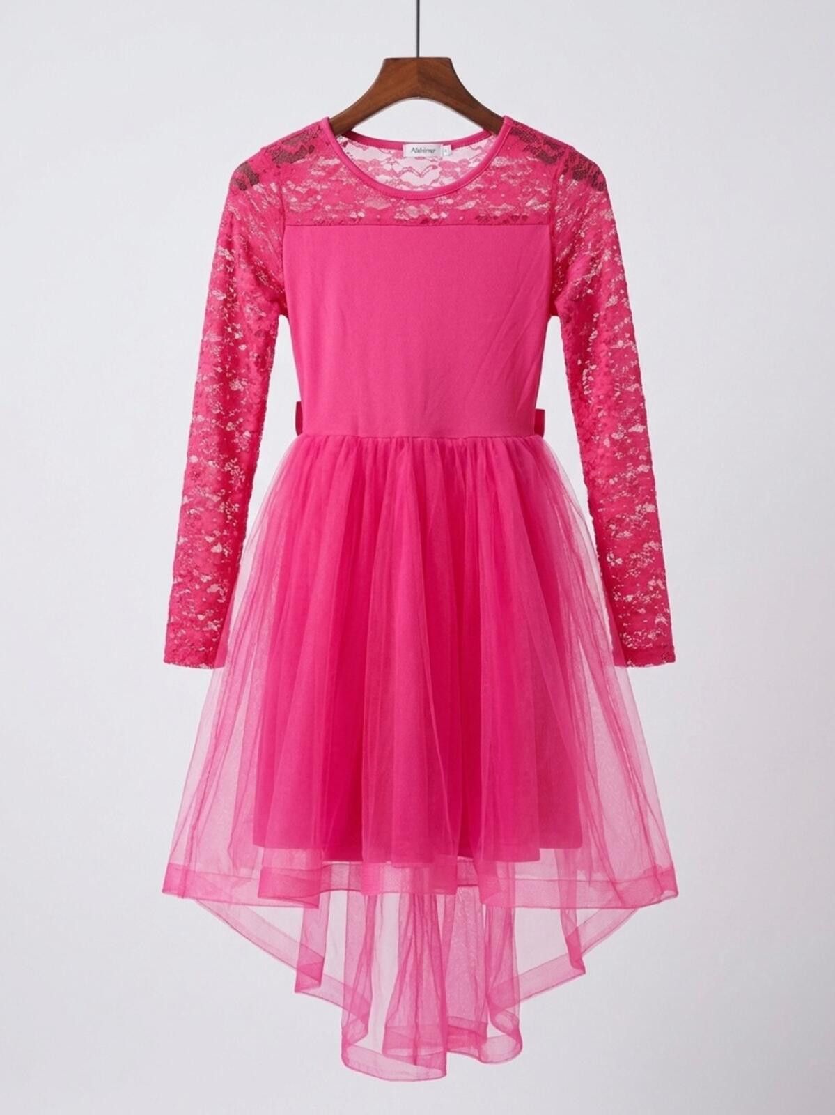 Other Arshiner Hot Pink Lace & Solid Top Size L / US 10 / IT 46 - 1 Thumbnail