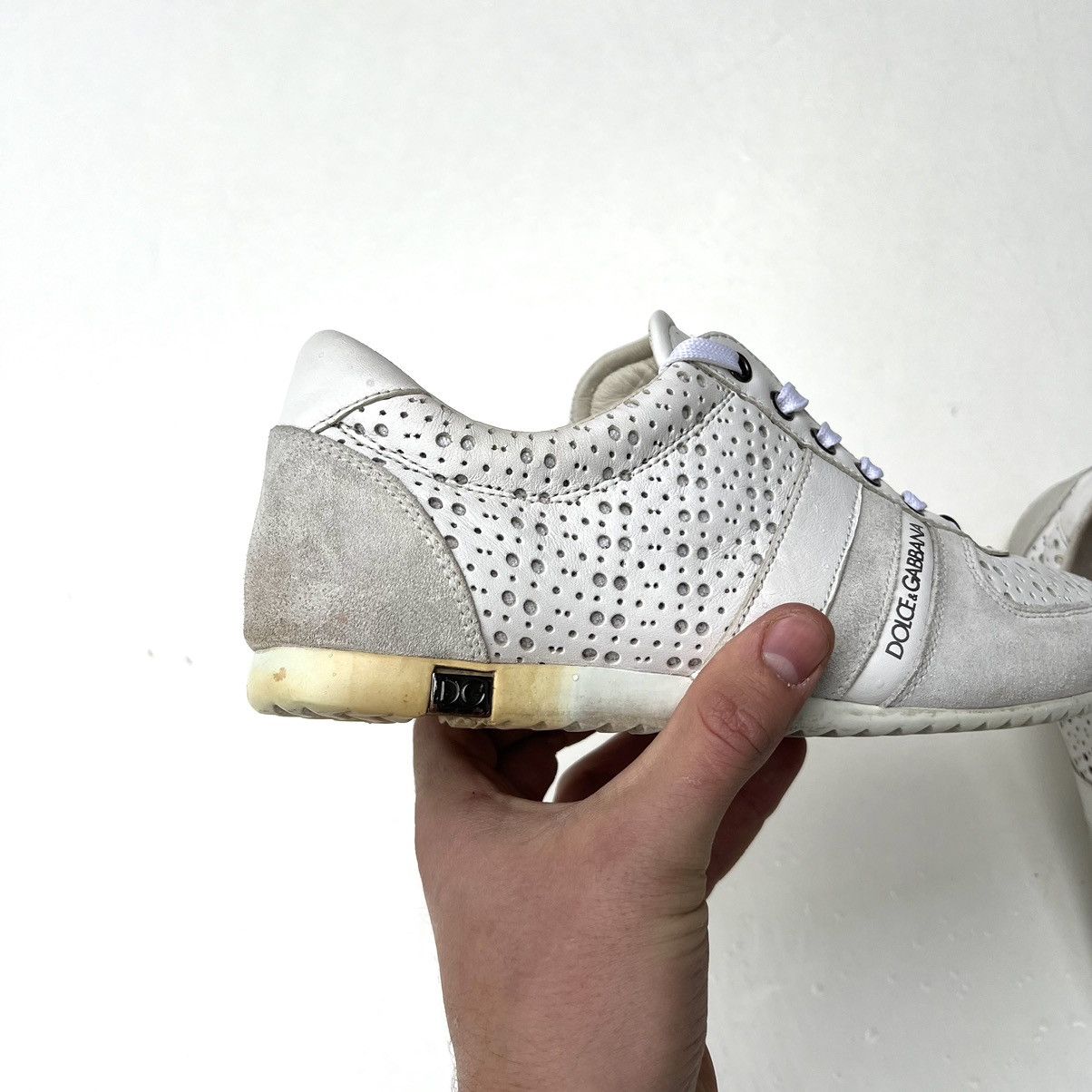 Dolce & Gabbana DOLCE & GABBANA Low Top Leather Sneakers Size US 8 / EU 41 - 9 Thumbnail