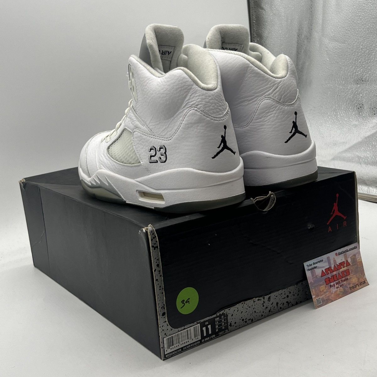 Jordan Brand Air Jordan 5 metallic white Size US 11 / EU 44 - 4 Thumbnail
