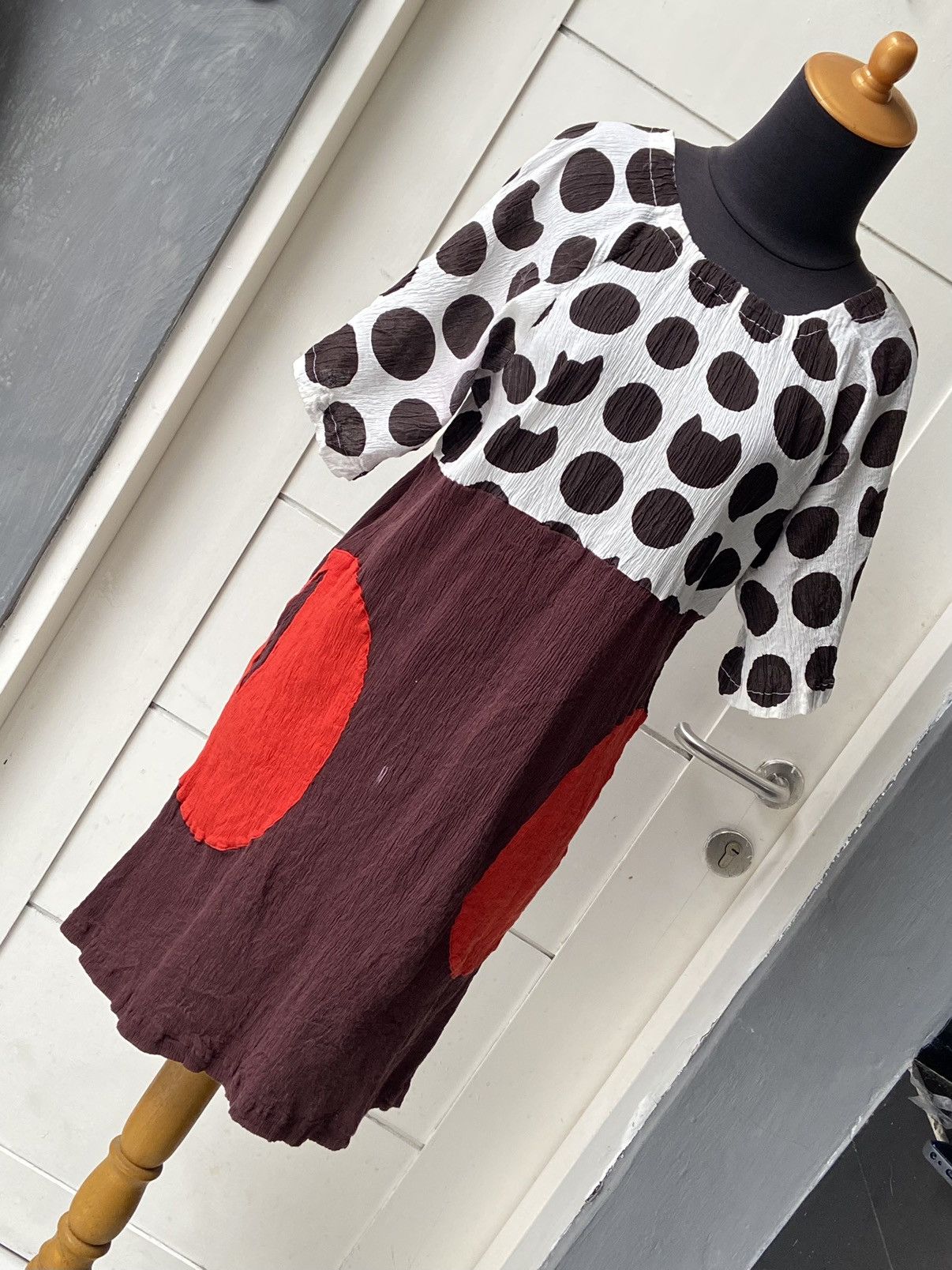 TSUMORI CHISATO Polkadot Midi Dress