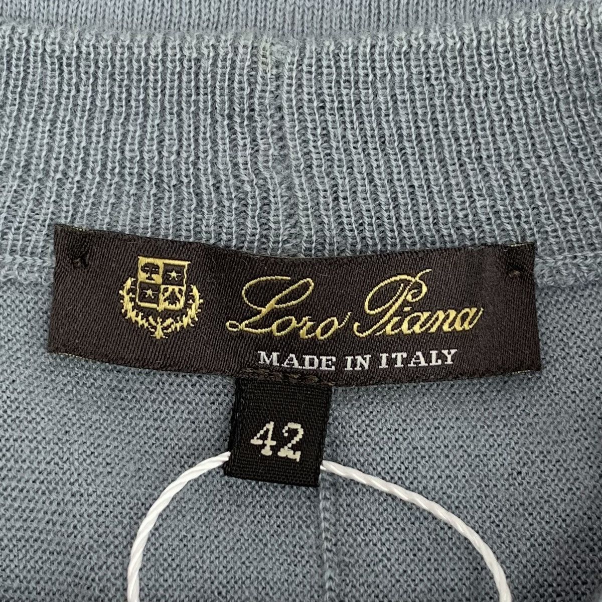 Loro Piana Loro Piana Blue Cashmere Long Sleeve Knit Sweater K26WX Size US XS / EU 42 / 0 - 6 Thumbnail