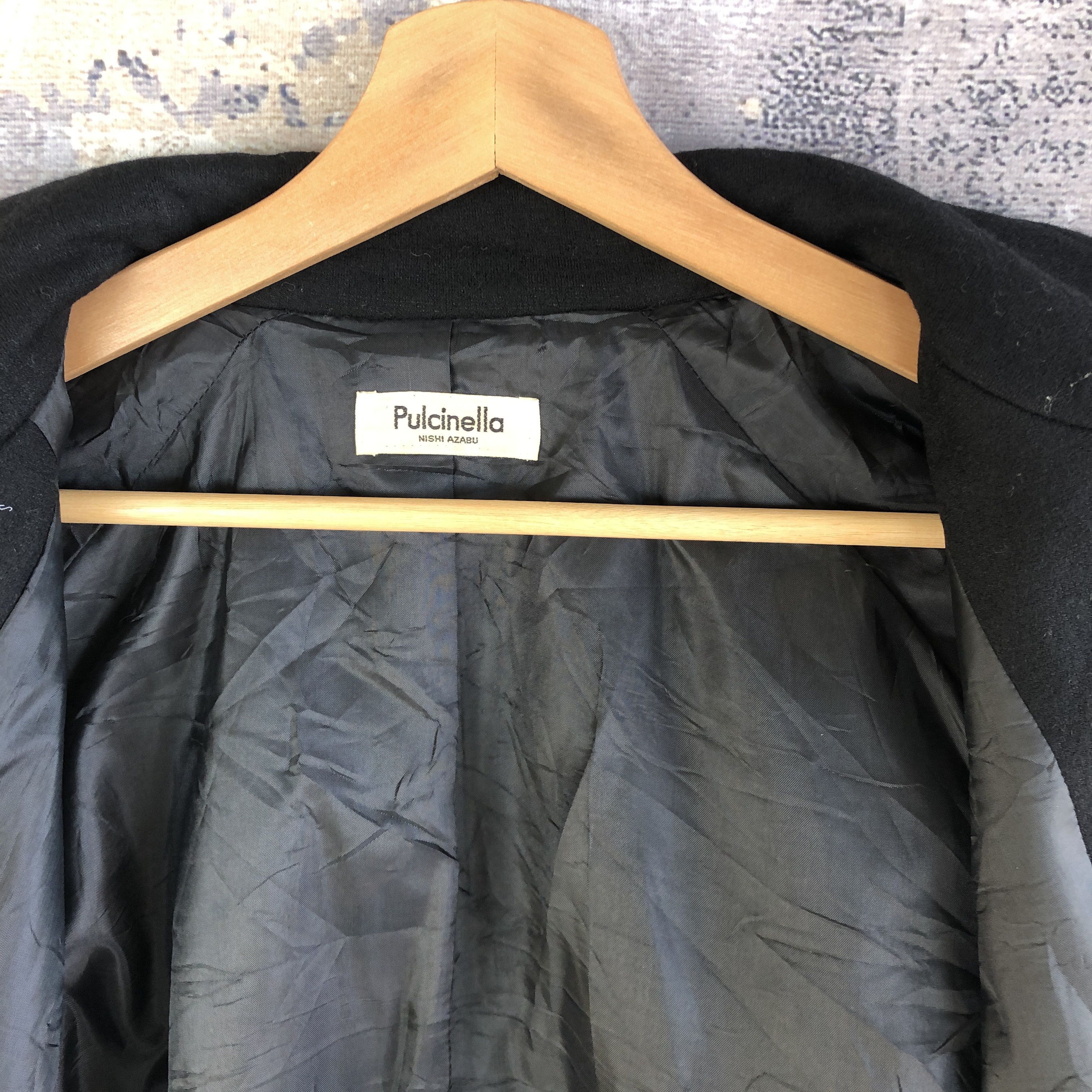 Japanese Brand Vintage Retro Pulcinella Cardigan Varsity Wool Jacket Size S / US 4 / IT 40 - 5 Thumbnail